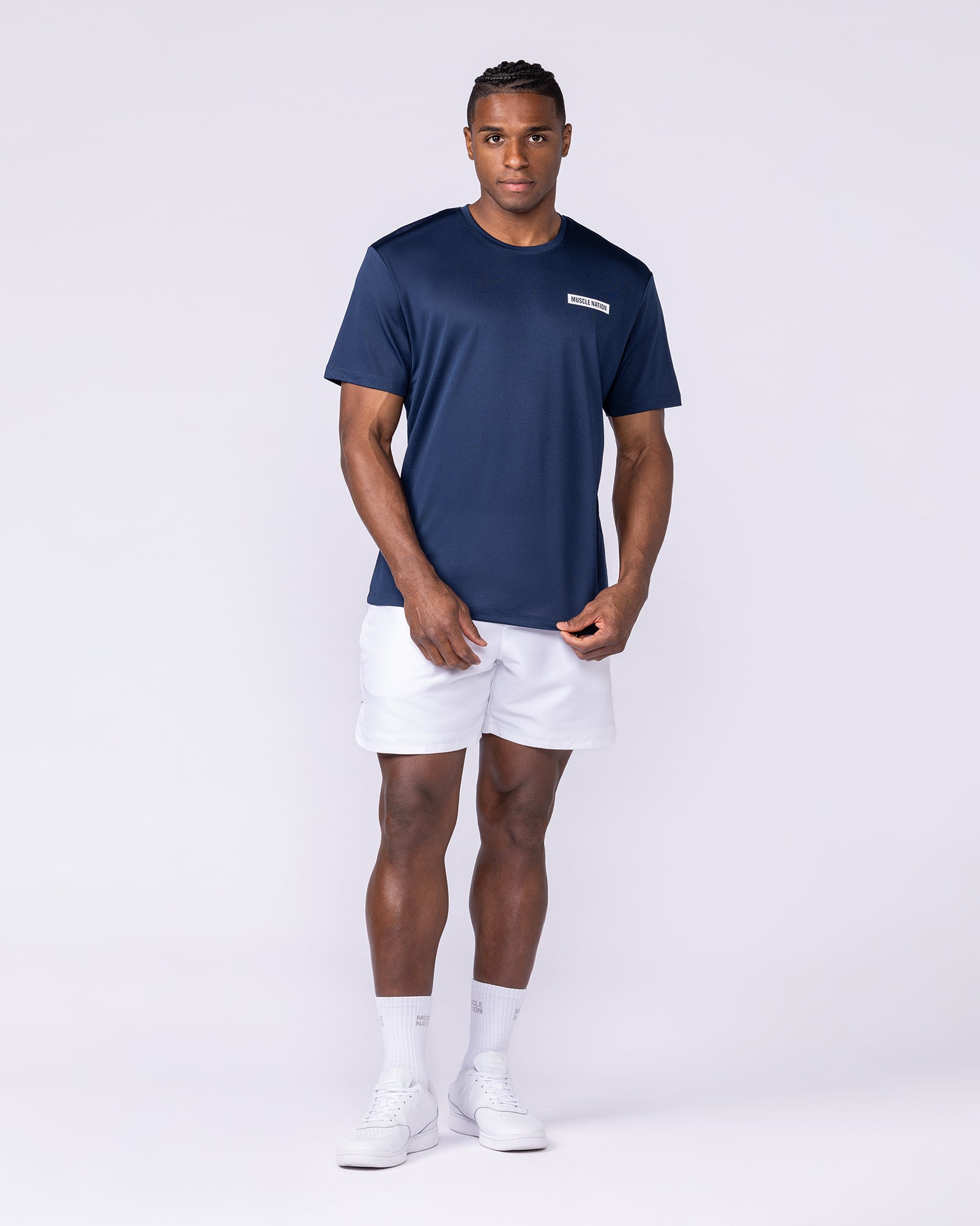 Relaxed Active Tee - Navy-T-Shirts-S-112559NAVY-S-MNAPPRL47062-6-Muscle Nation