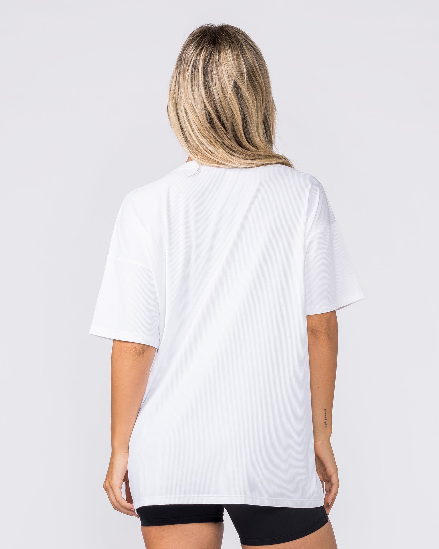 Relaxed Rib Training Tee - White-T-Shirts-XXS-082424WHT-XXS-MNAPPRL32271-5-Muscle Nation