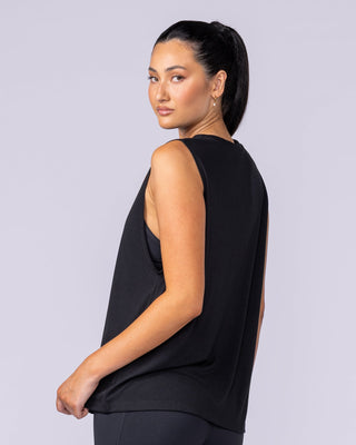 Results Drop Arm Tank - Black-Singlets & Tanks-XXS-112535BLK-XXS-MNAPPRL45201-2-Muscle Nation