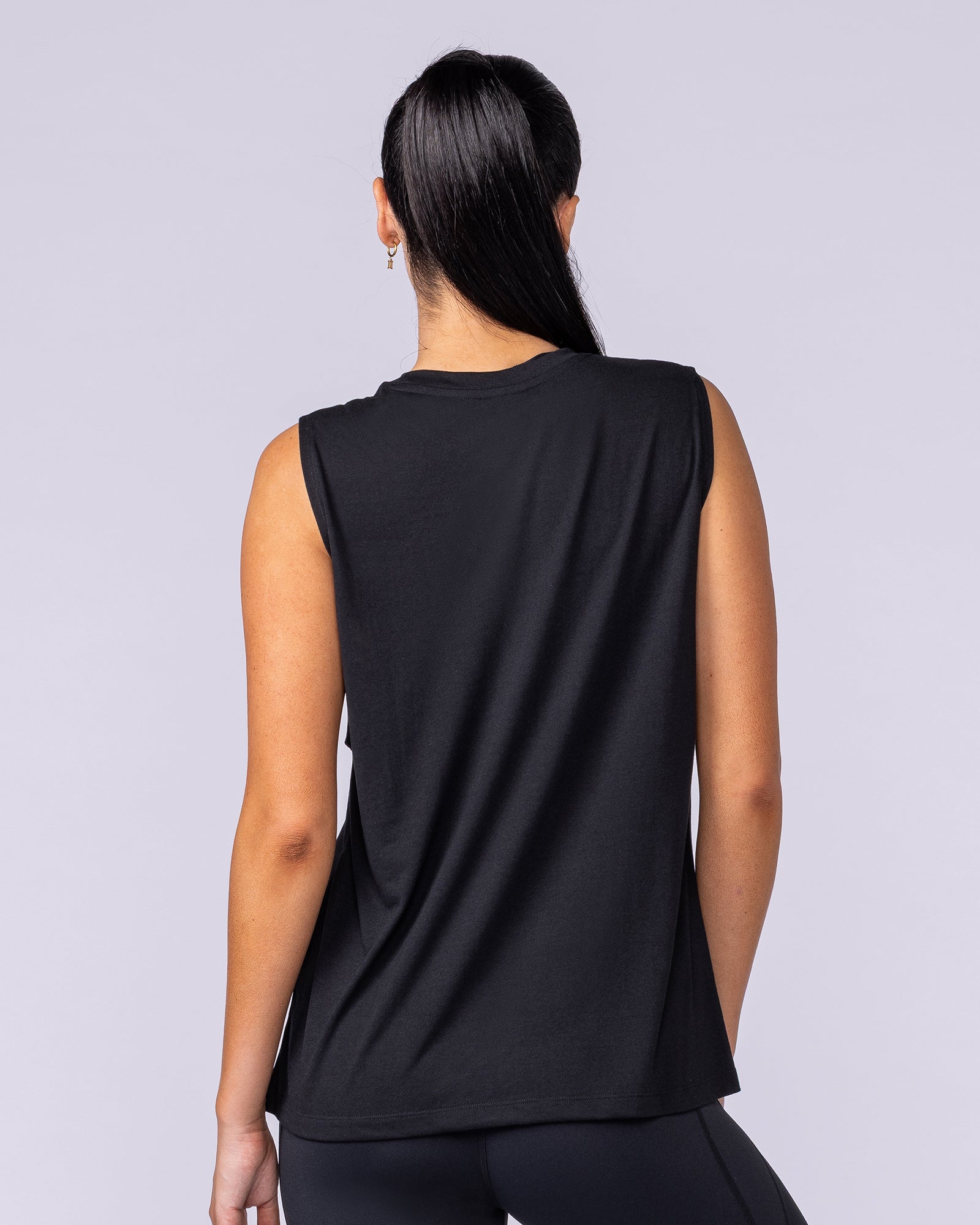 Results Drop Arm Tank - Black-Singlets & Tanks-XXS-112535BLK-XXS-MNAPPRL45201-4-Muscle Nation