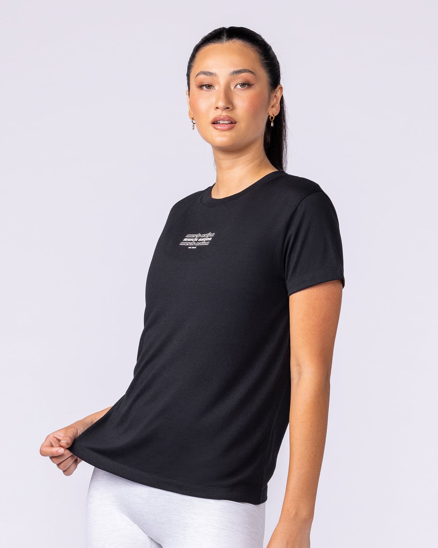 Results Training Tee - Black-Tops-XXS-112536BLK-XXS-MNAPPRL45228-3-Muscle Nation