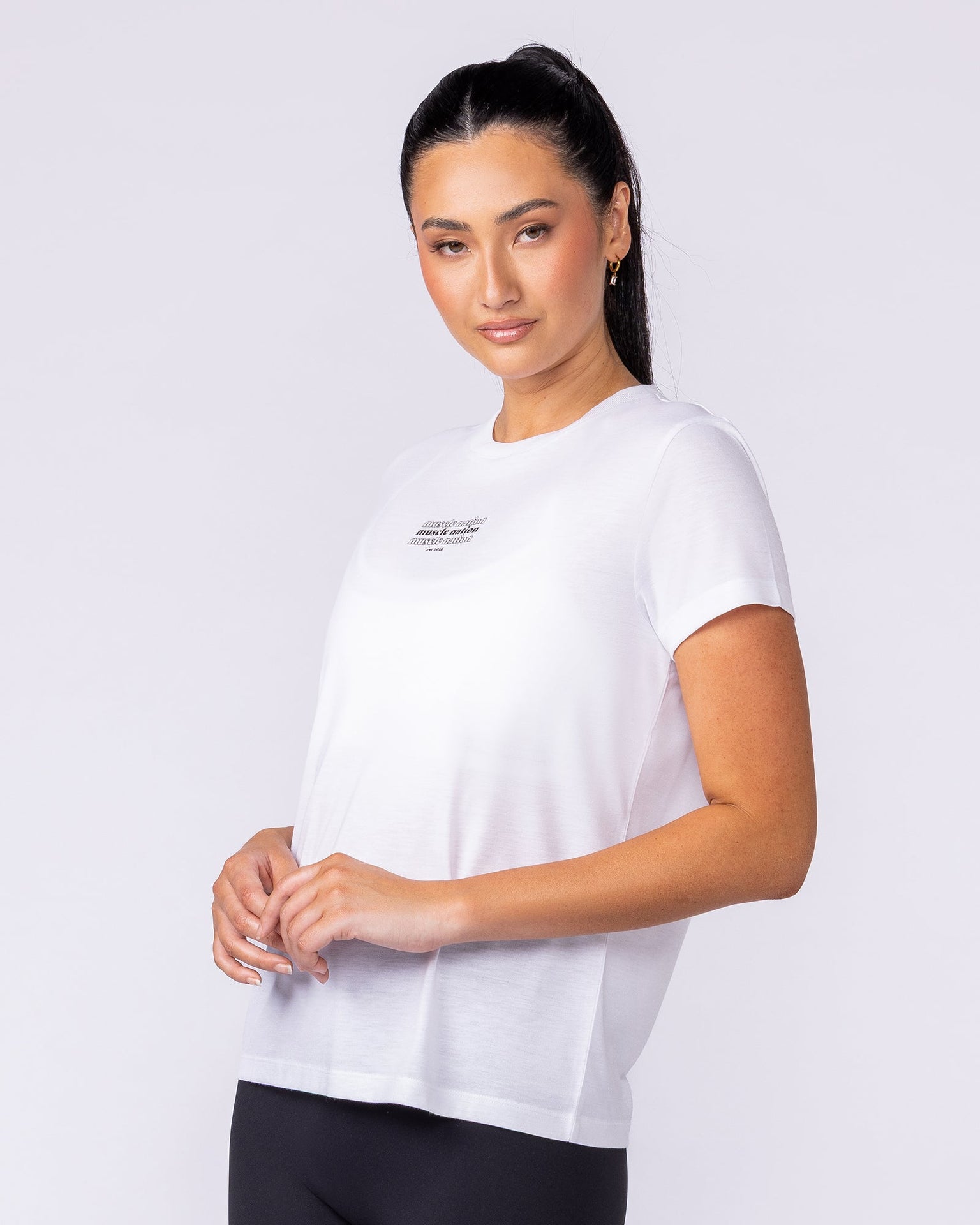 Results Training Tee - White-Tops-XXS-112536WHT-XXS-MNAPPRL45255-3-Muscle Nation