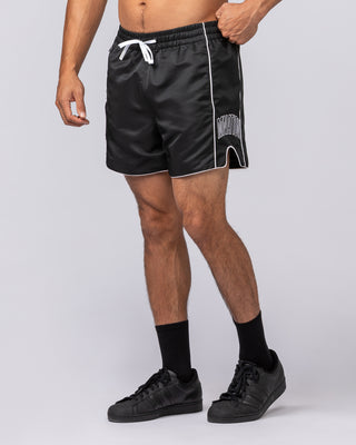 Round House 5" Shorts - Black-Shorts-S-112463BLK-S-MNAPPRL35641-1-Muscle Nation