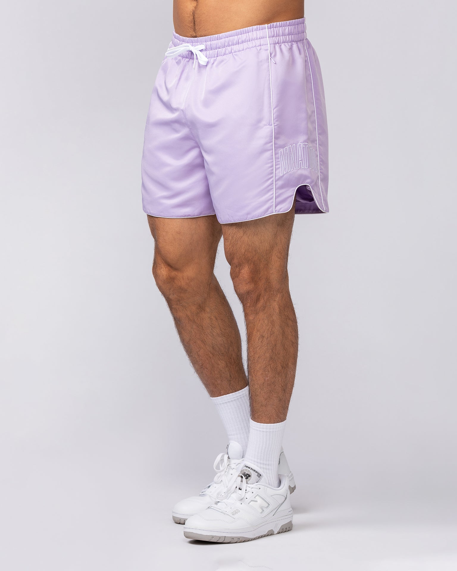 Round House 5" Shorts - Lavender-Shorts-S-062524_1125LAV-S-MNAPPRL47964-4-Muscle Nation