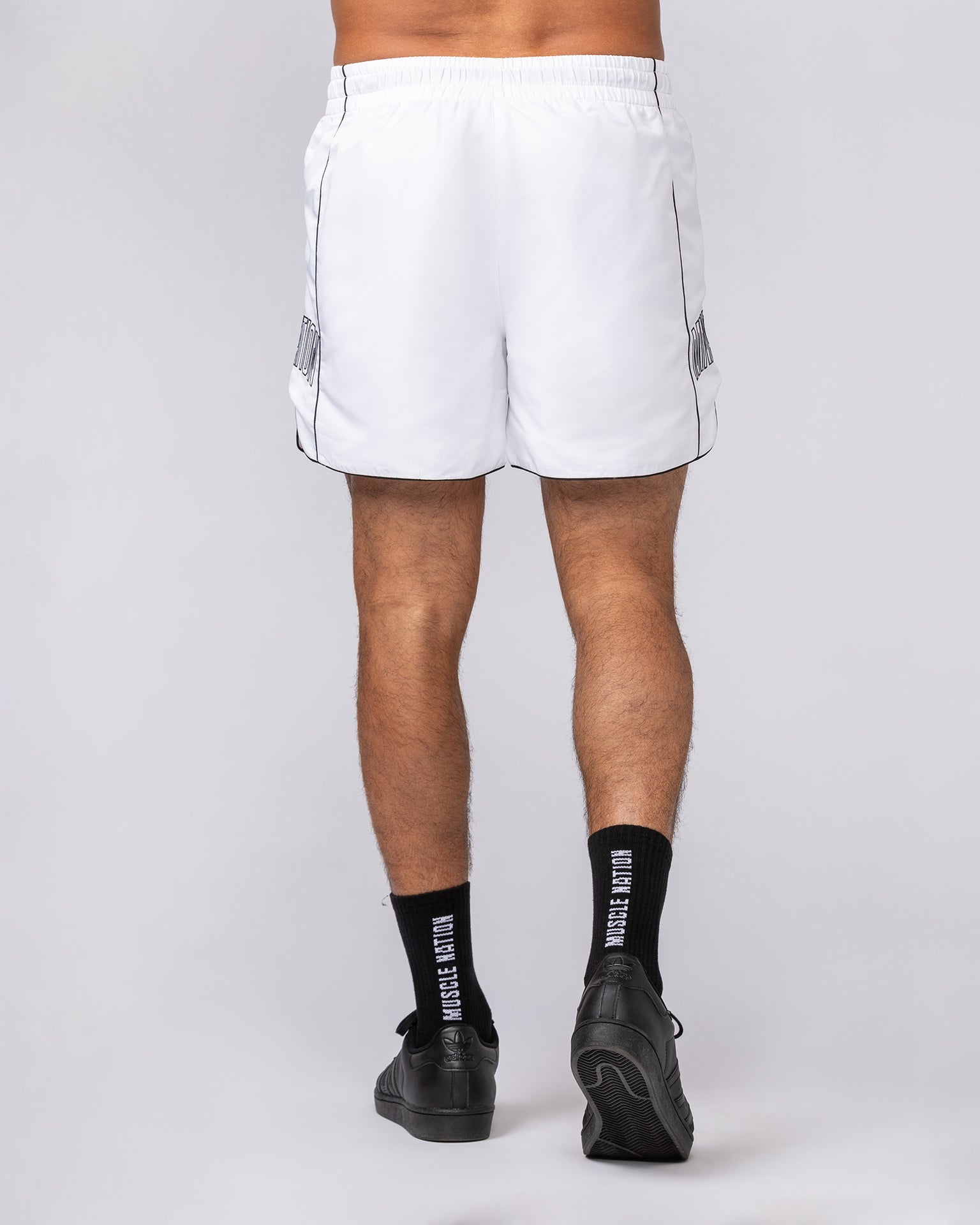 Round House 5" Shorts - White-Shorts-S-062524WHT-S-MNAPPRL43216-5-Muscle Nation