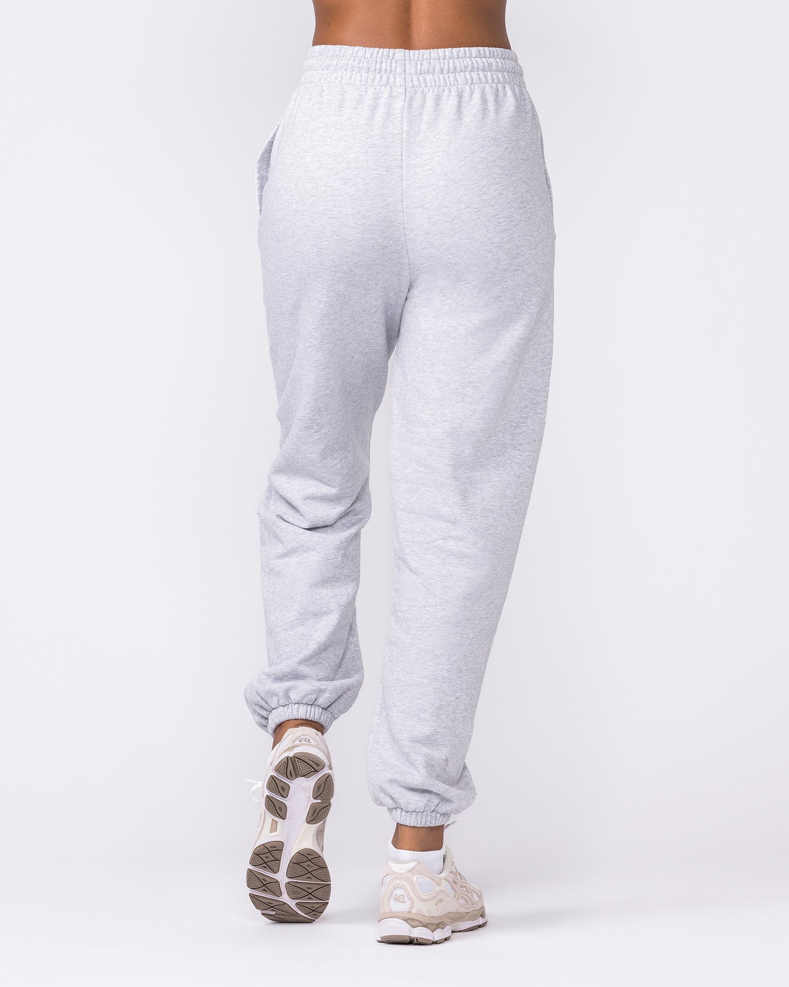 Routine Slouchy Trackies - Light Grey Marl-Bottoms-XXS-042604LTGRYMRL-XXS-MNAPPRL49937-5-Muscle Nation