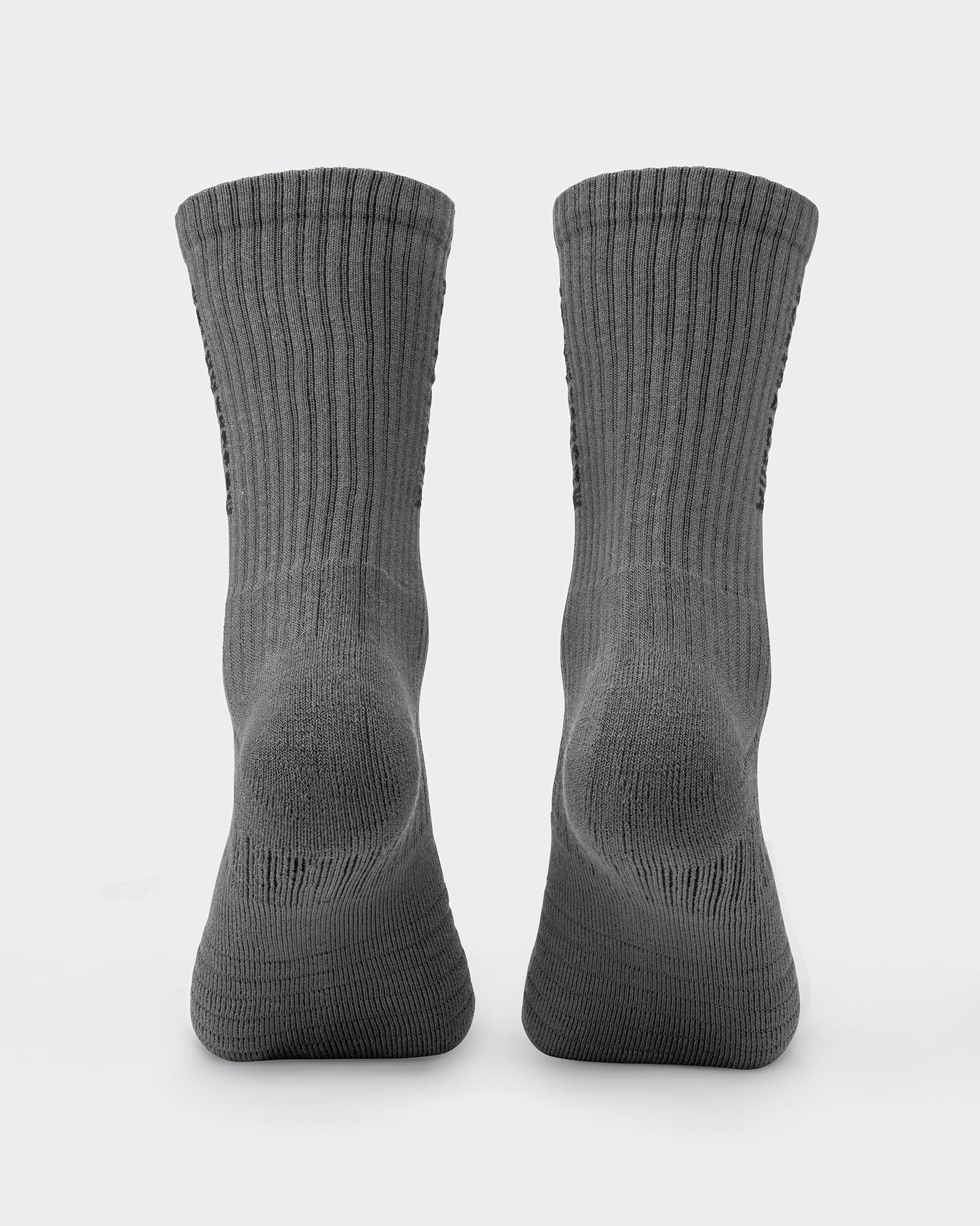 Mens Linear Crew Sock (2x Pack) - Charcoal-Socks-Charcoal-ACC1124165CHAR-ONE-MNAPPRL32719-4-Muscle Nation