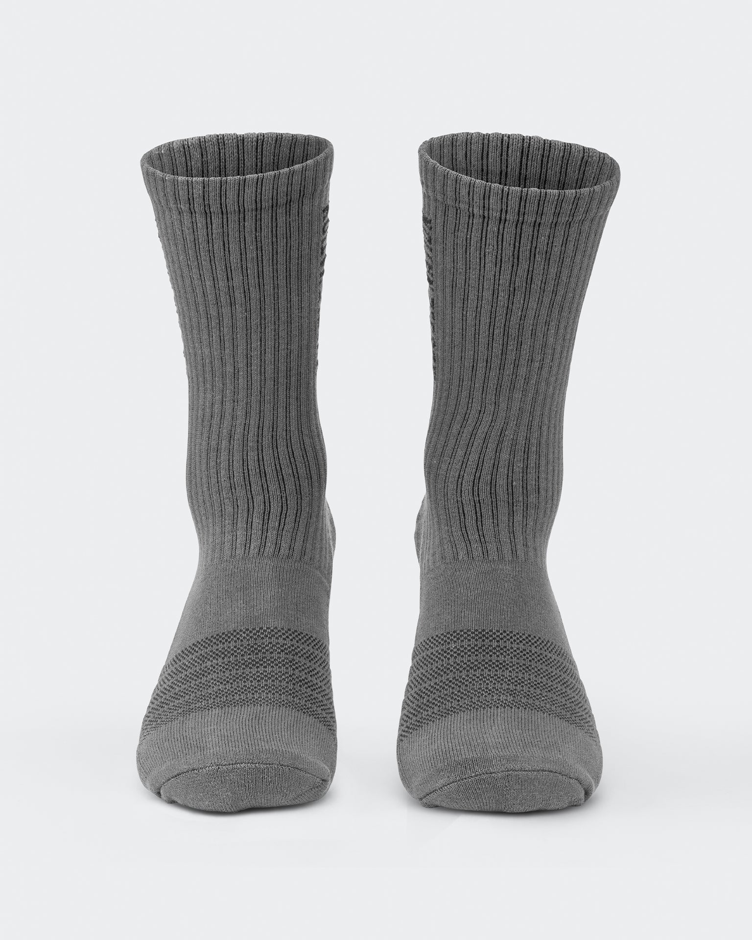 Mens Linear Crew Sock (2x Pack) - Charcoal-Socks-Charcoal-ACC1124165CHAR-ONE-MNAPPRL32719-2-Muscle Nation