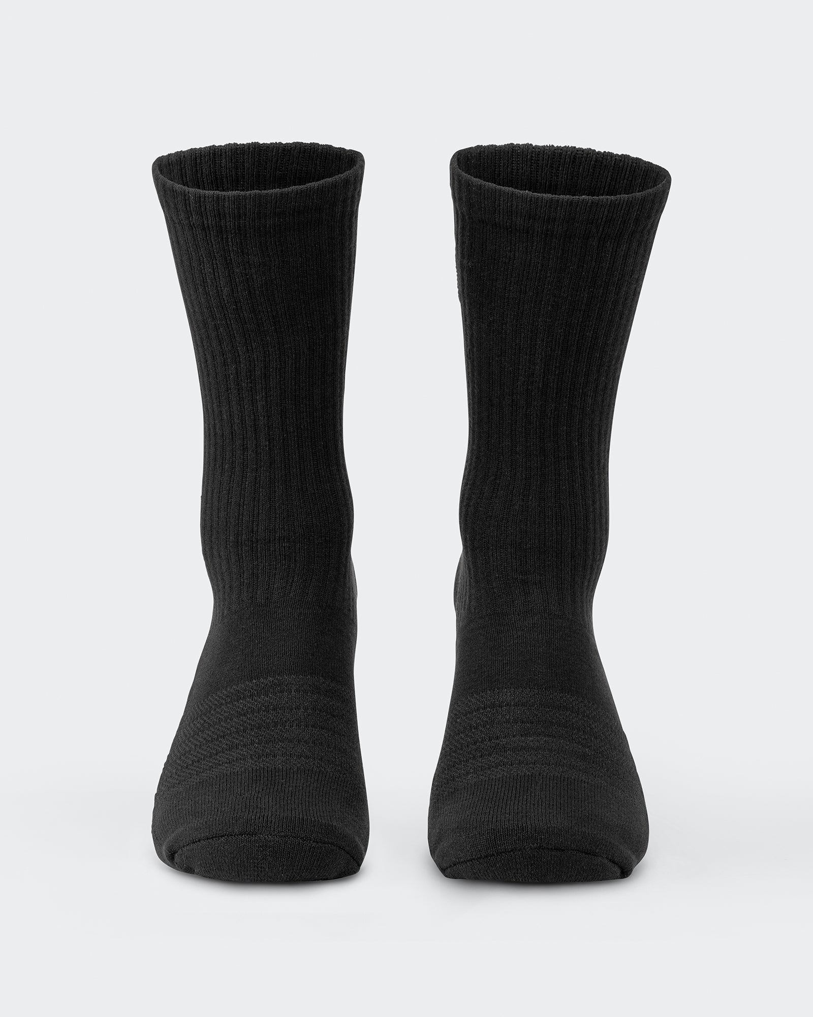 Mens Varsity Crew Sock (2x Pack) - Black-Socks-Black-ACC1124179BLK-ONE-MNAPPRL32728-2-Muscle Nation