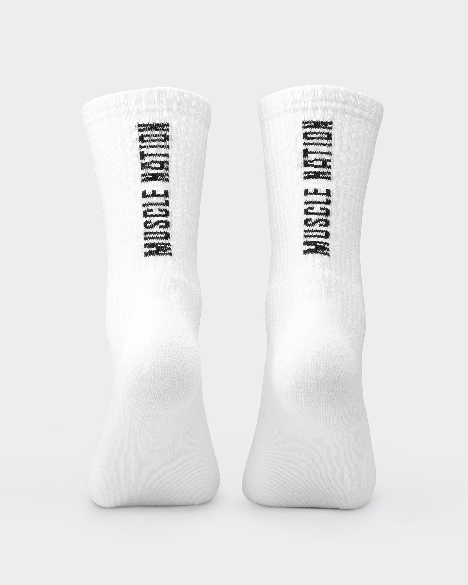 Mens Trainer Crew Sock - 2Pack Black /White Multi-Socks-White Black Multi-ACC022572WHTBLKM-ONE-MNAPPRL42440-8-Muscle Nation