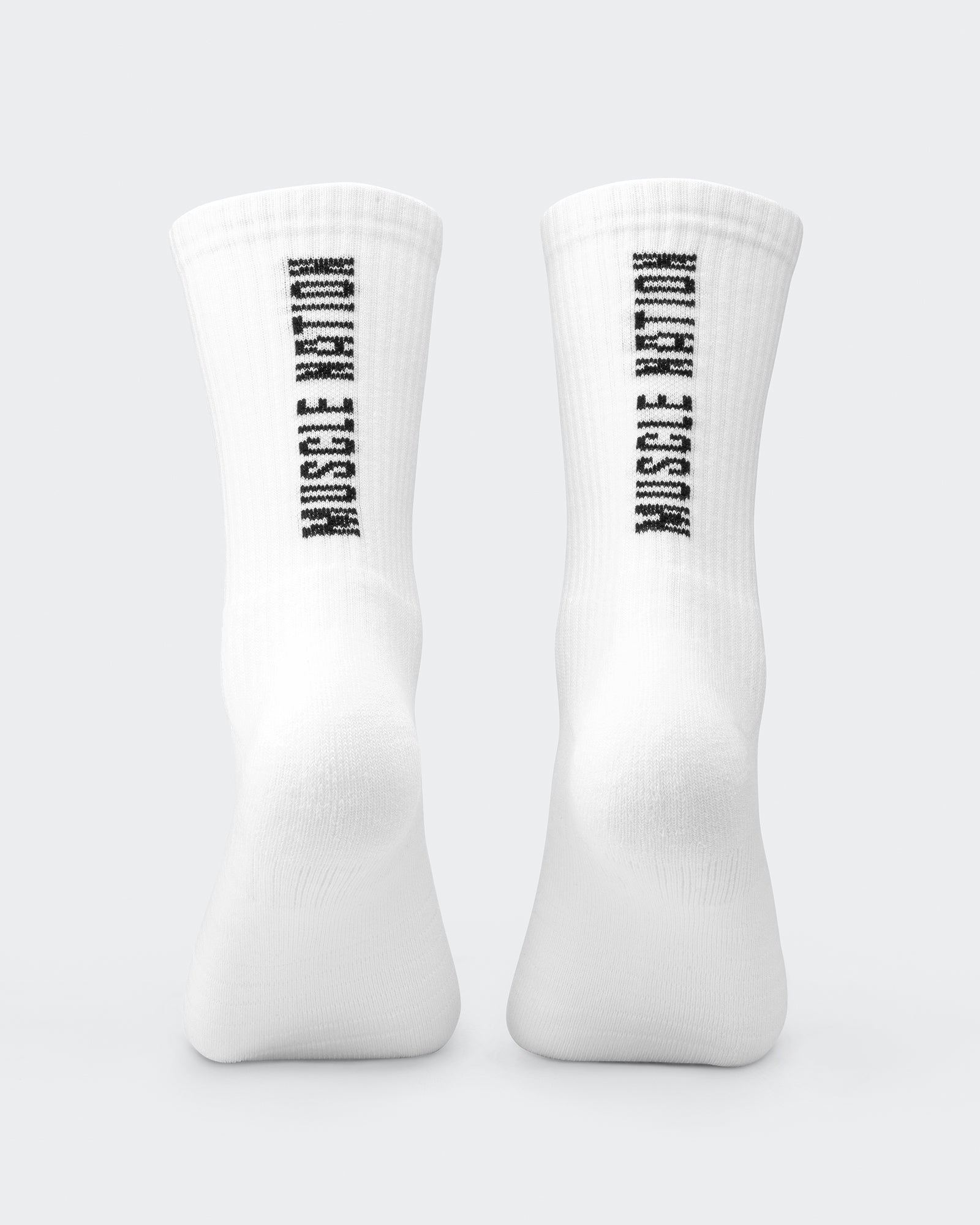 Mens Trainer Crew Sock - 2Pack Black /White Multi-Socks-White Black Multi-ACC022572WHTBLKM-ONE-MNAPPRL42440-8-Muscle Nation