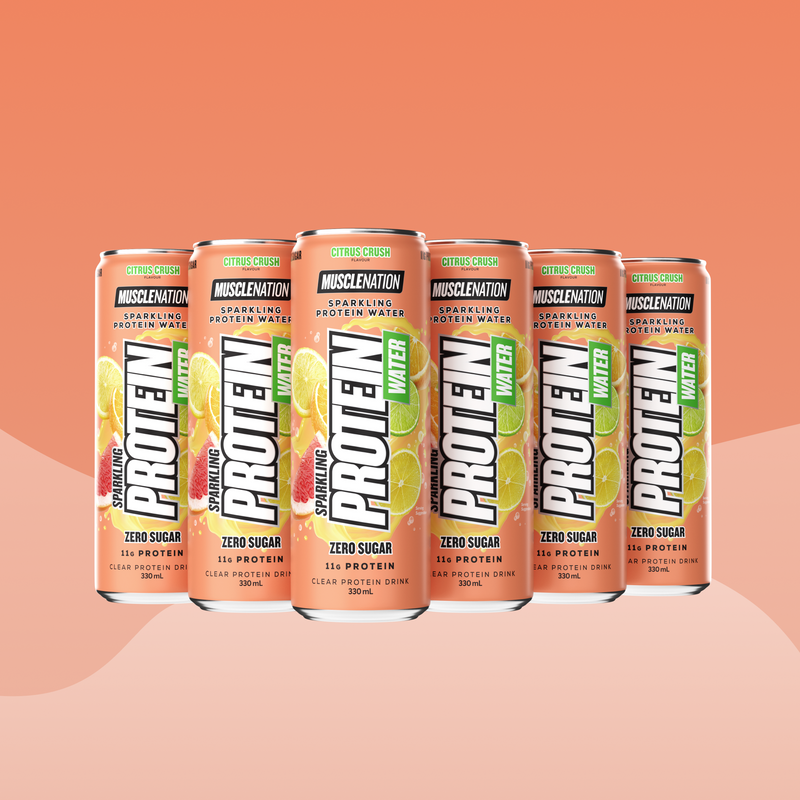 SPARKLING PROTEIN WATER Zero Sugar - Citrus Crush 330ml (12 Pack)-Sparkling Protein Water-MNSUPPS0277-0119359054002088-1-Muscle Nation