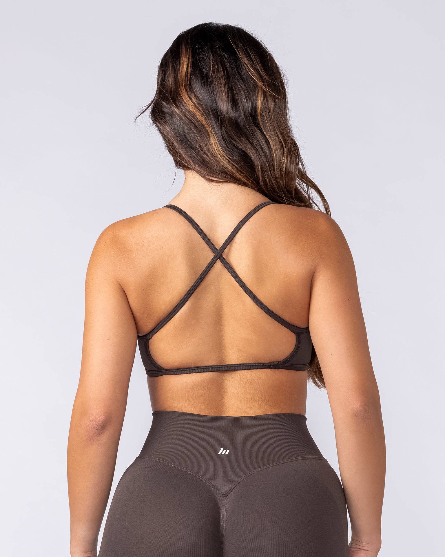 Sculpt Seamless Bralette Cocoa - Muscle Nation women's bralette, view 4