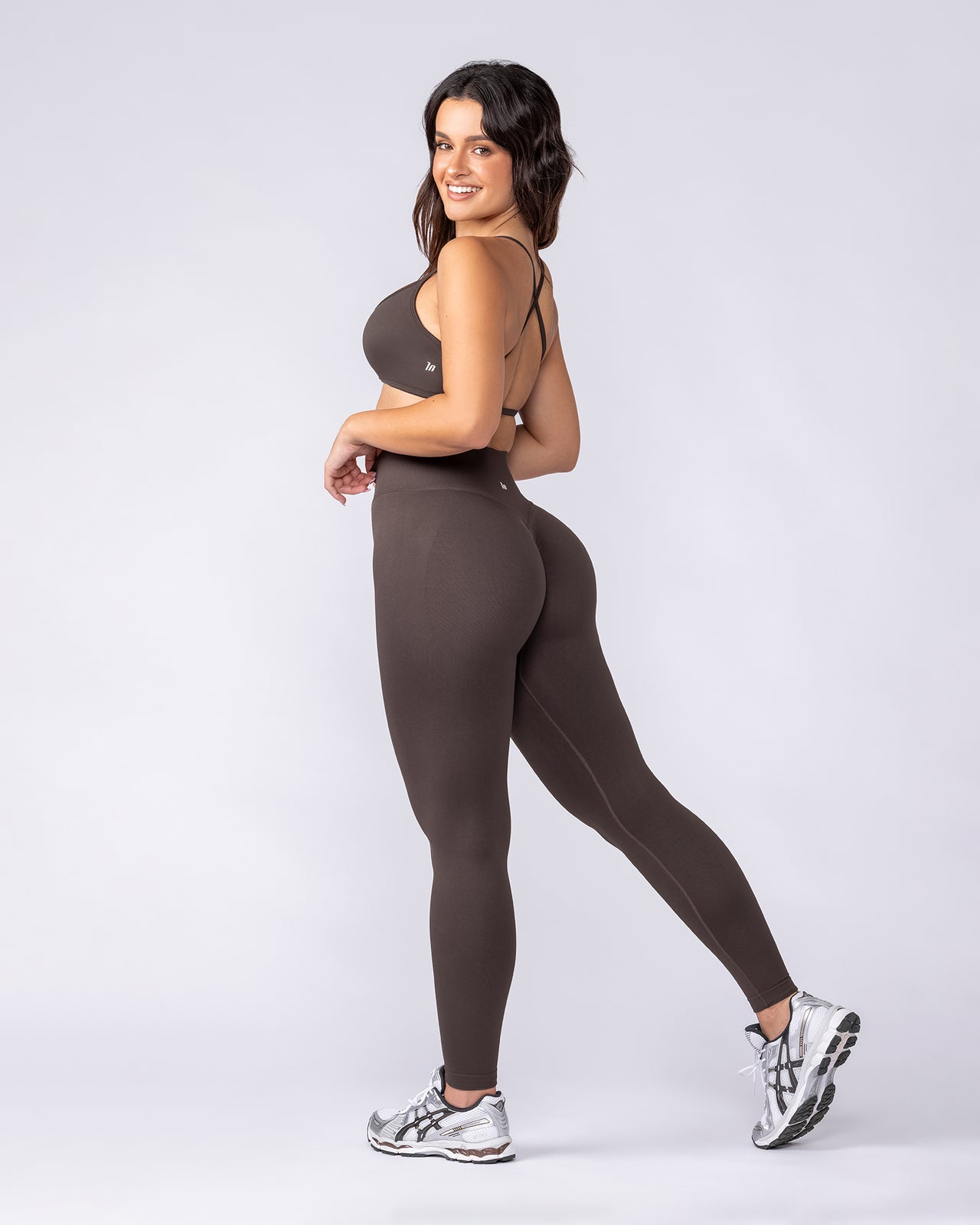 Sculpt Seamless Bralette Cocoa - Muscle Nation women's bralette, view 5