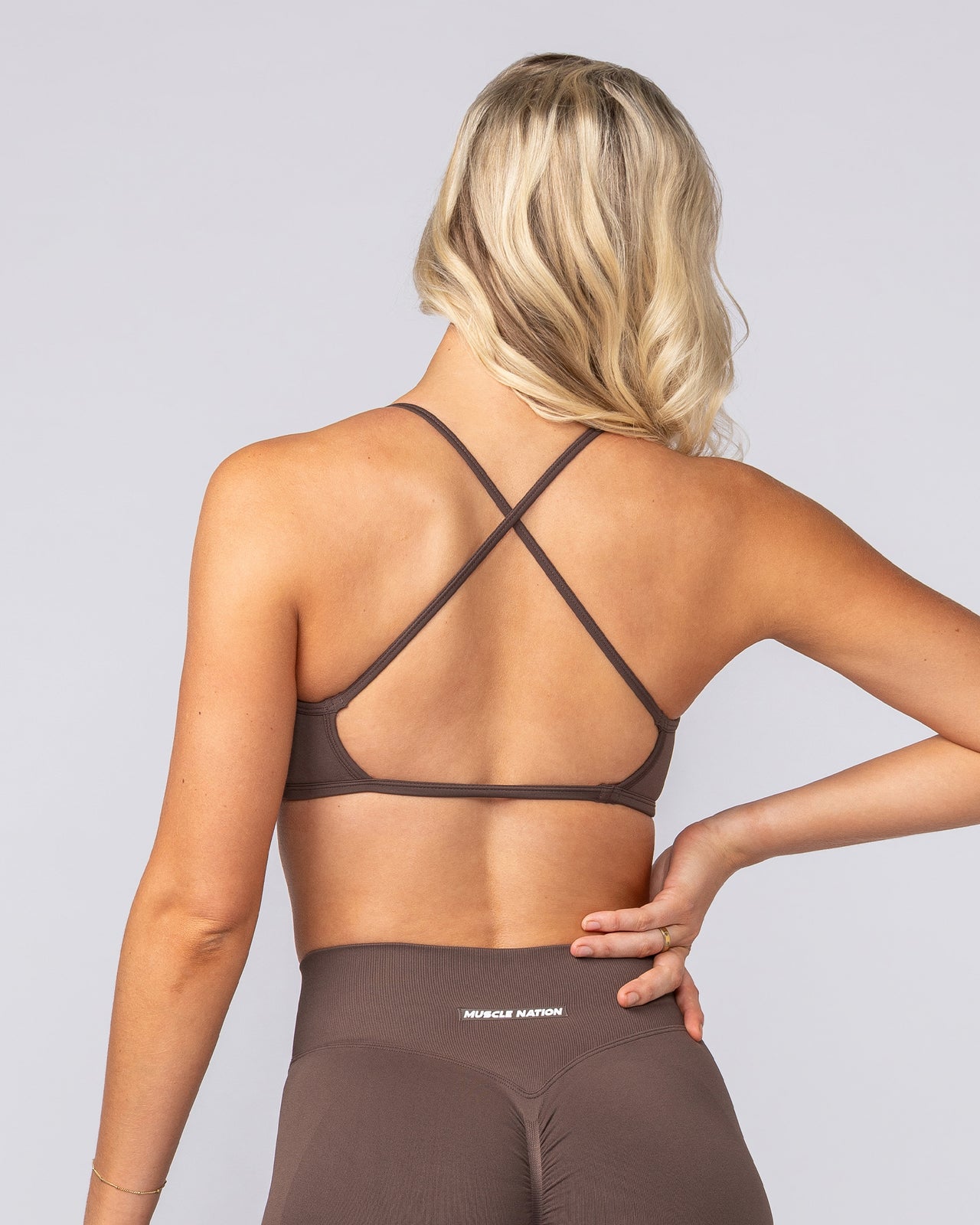 Sculpt Seamless Bralette Cola - Muscle Nation women's bralette, view 5