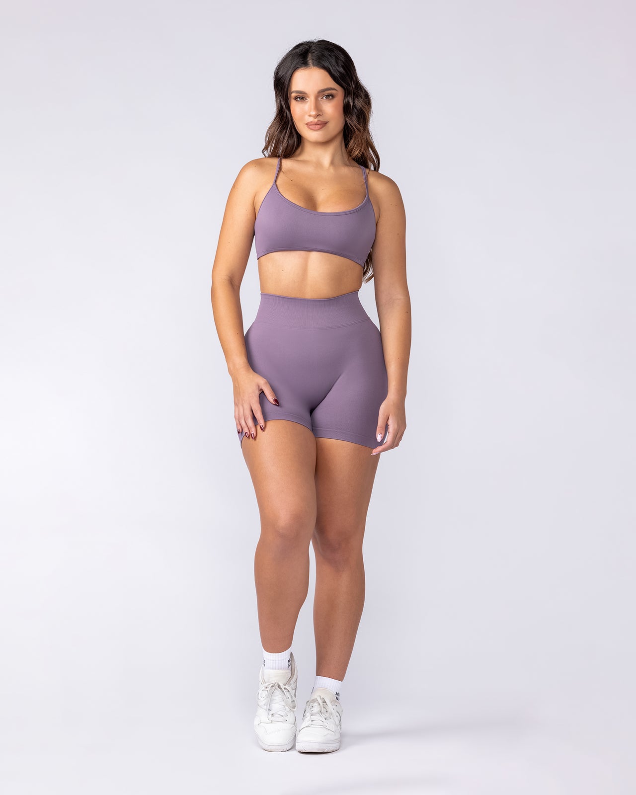 Sculpt Seamless Bralette Dark Thistle - Muscle Nation women's bralette, view 5