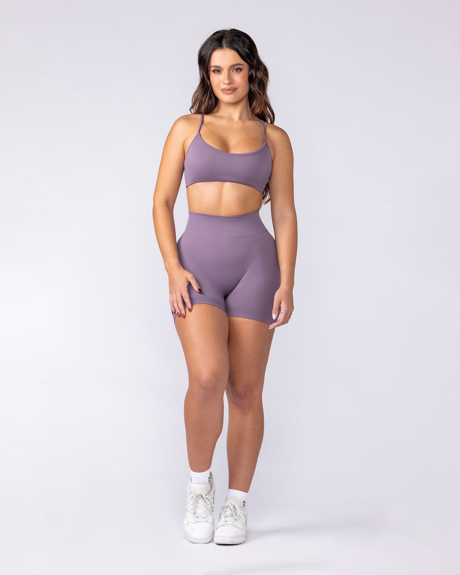 Sculpt Seamless Bralette Dark Thistle - Muscle Nation women's bralette, view 5