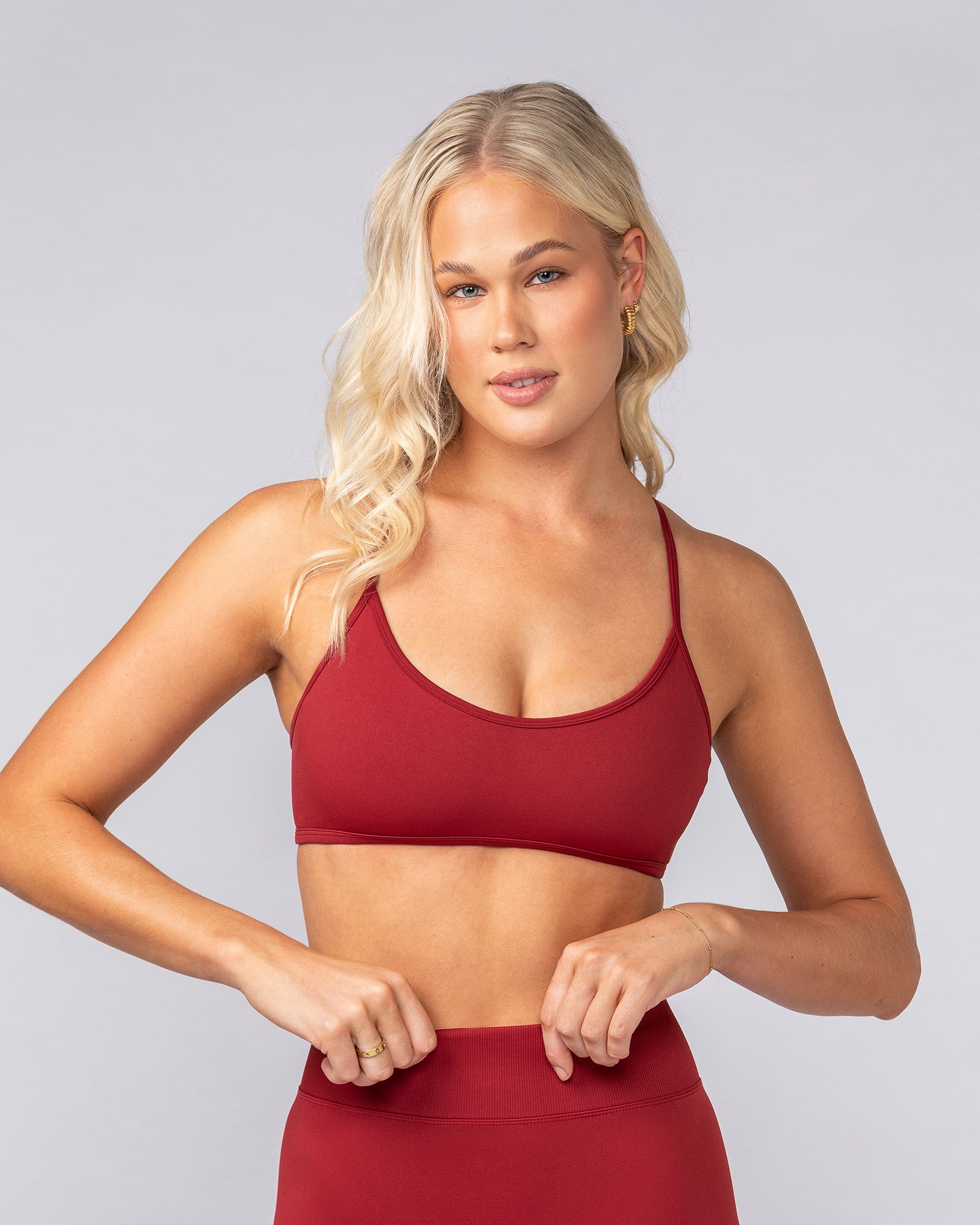 Sculpt Seamless Bralette Merlot - Muscle Nation women's bralette