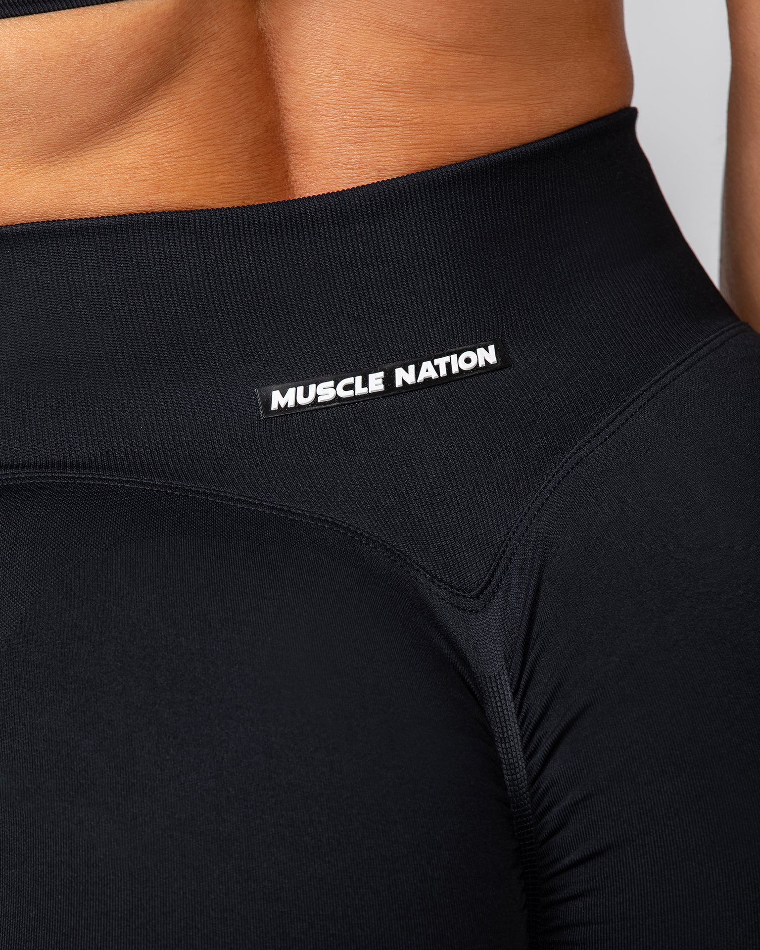 Sculpt Seamless Midway Shorts - Black-Shorts-XS-062423BLK-XS-MNAPPRL32688-6-Muscle Nation
