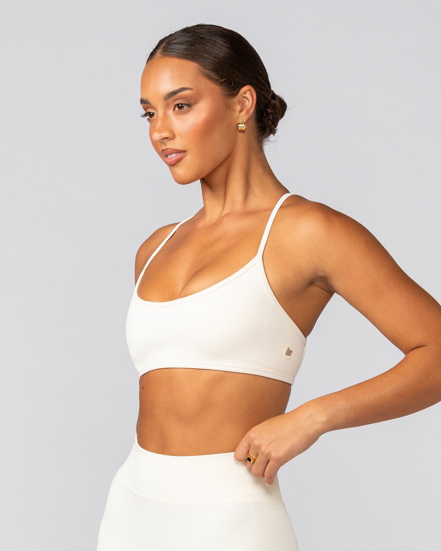 Sculpt Seamless Bralette Travertine - Muscle Nation women's bralette, view 3
