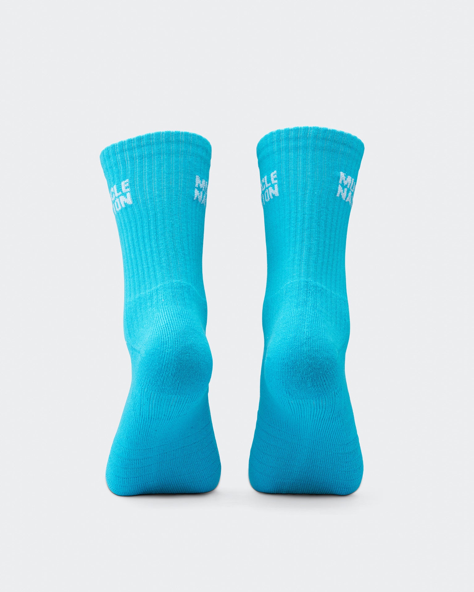 Mens Essential Crew Socks (3x Pack) - Navy / Hawaiian Blue / Off White-Socks-Navy / Hawaiian Blue / Off White-AC112336NVYHAWABLUWHT-ONE-MNAPPRL26513-5-Muscle Nation