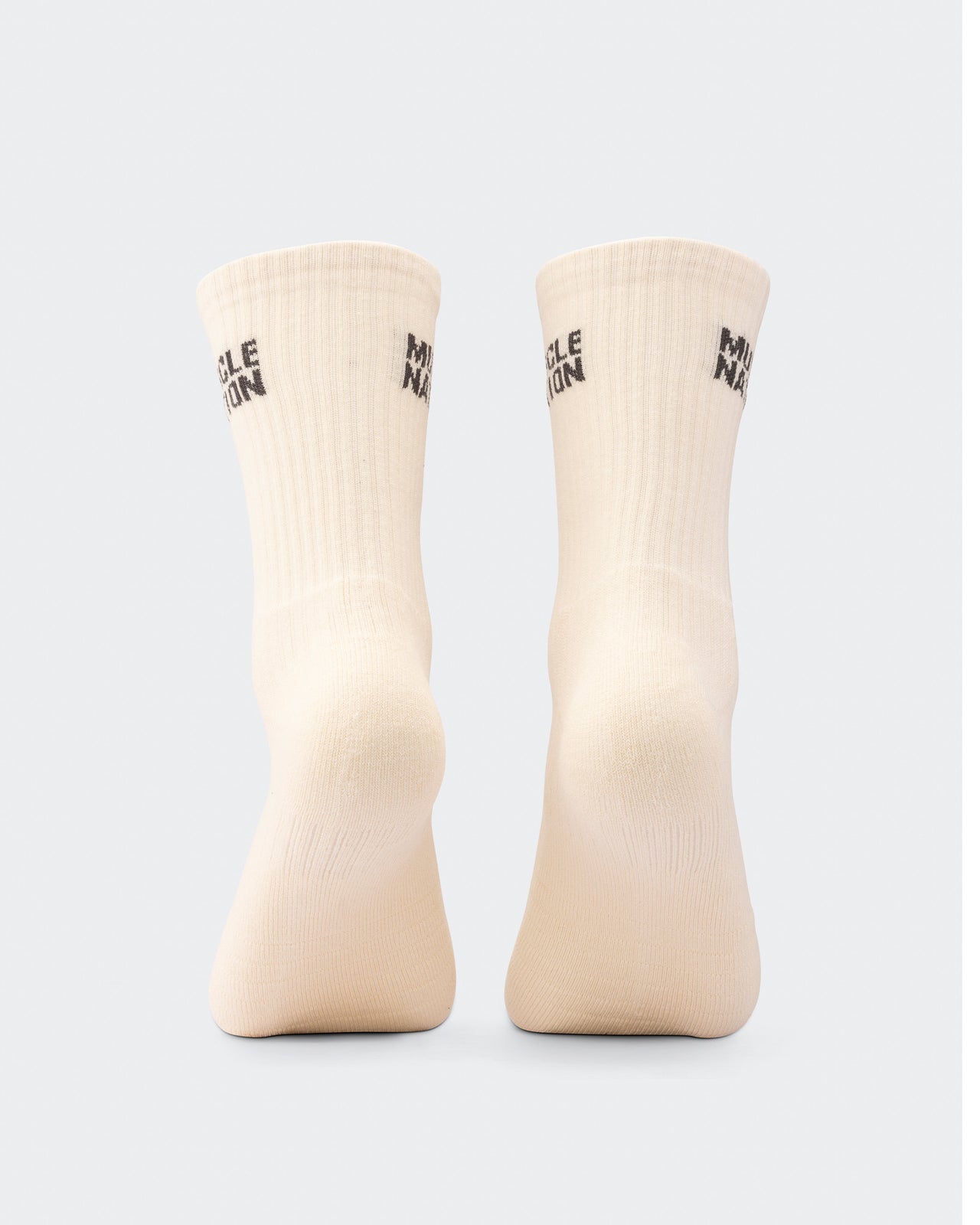 Mens Essential Crew Socks (3x Pack) - Cream / Eggshell / Evergreen-Socks-Cream / Eggshell / Evergreen-AC112336CRMEGGEGRN-ONE-MNAPPRL26514-6-Muscle Nation