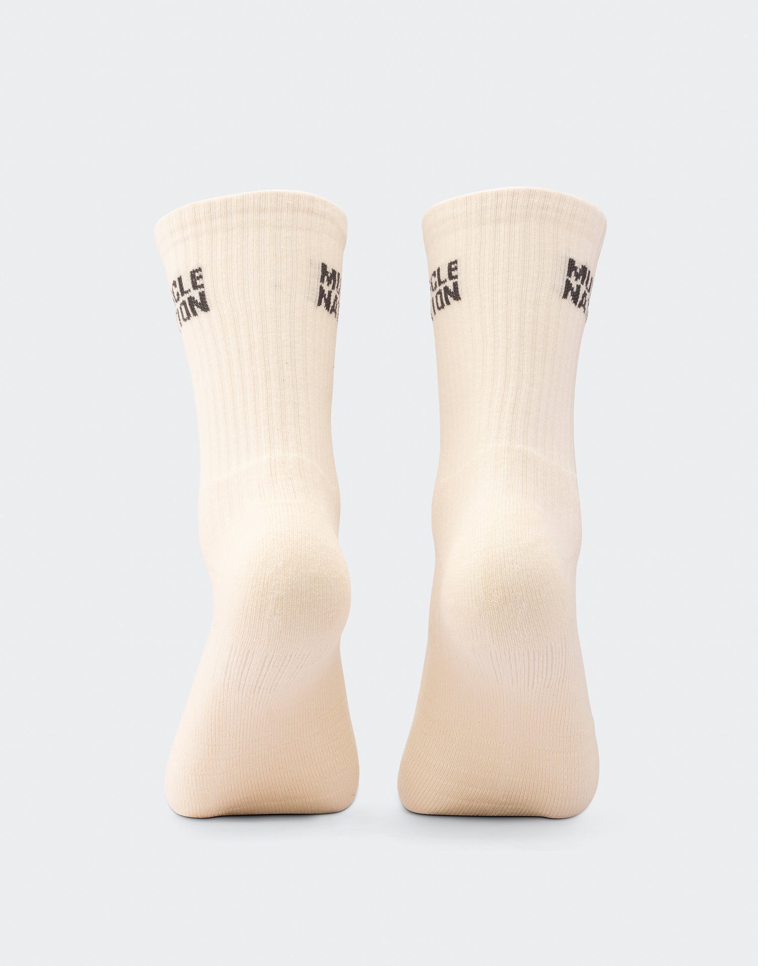 Mens Essential Crew Socks (2x Pack) - Taupe / Dew-Socks-Taupe / Dew-AC092311TAUPDEW-ONE-MNAPPRL26520-6-Muscle Nation