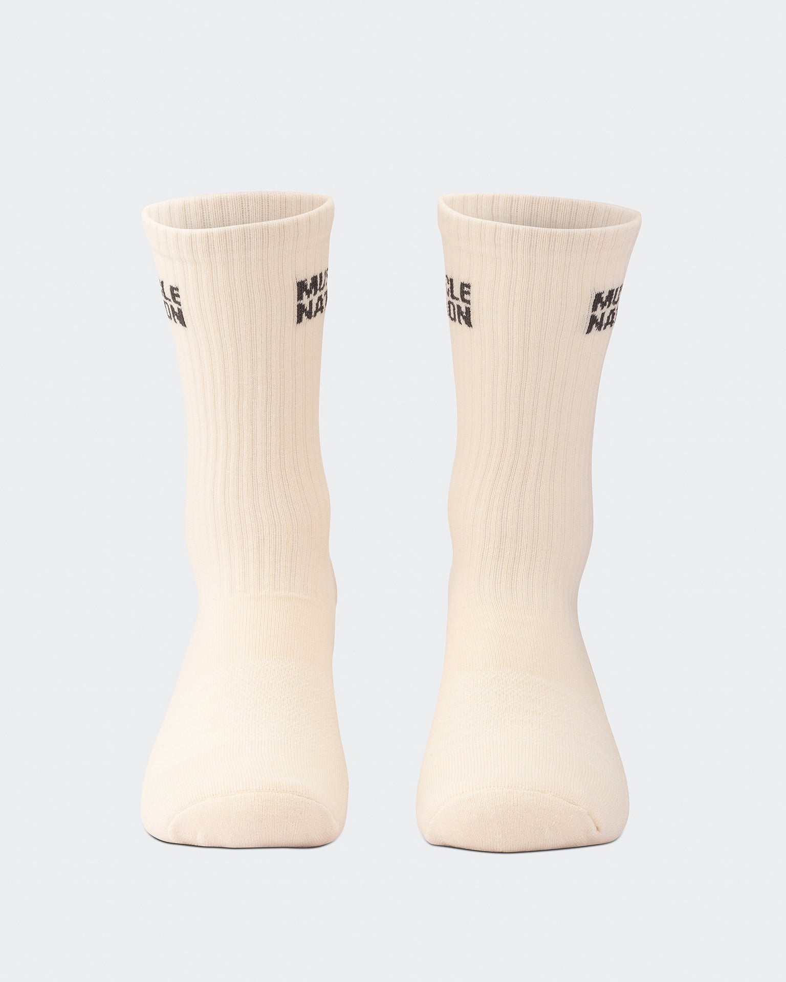 Mens Essential Crew Socks (3x Pack) - Cream / Eggshell / Evergreen-Socks-Cream / Eggshell / Evergreen-AC112336CRMEGGEGRN-ONE-MNAPPRL26514-8-Muscle Nation