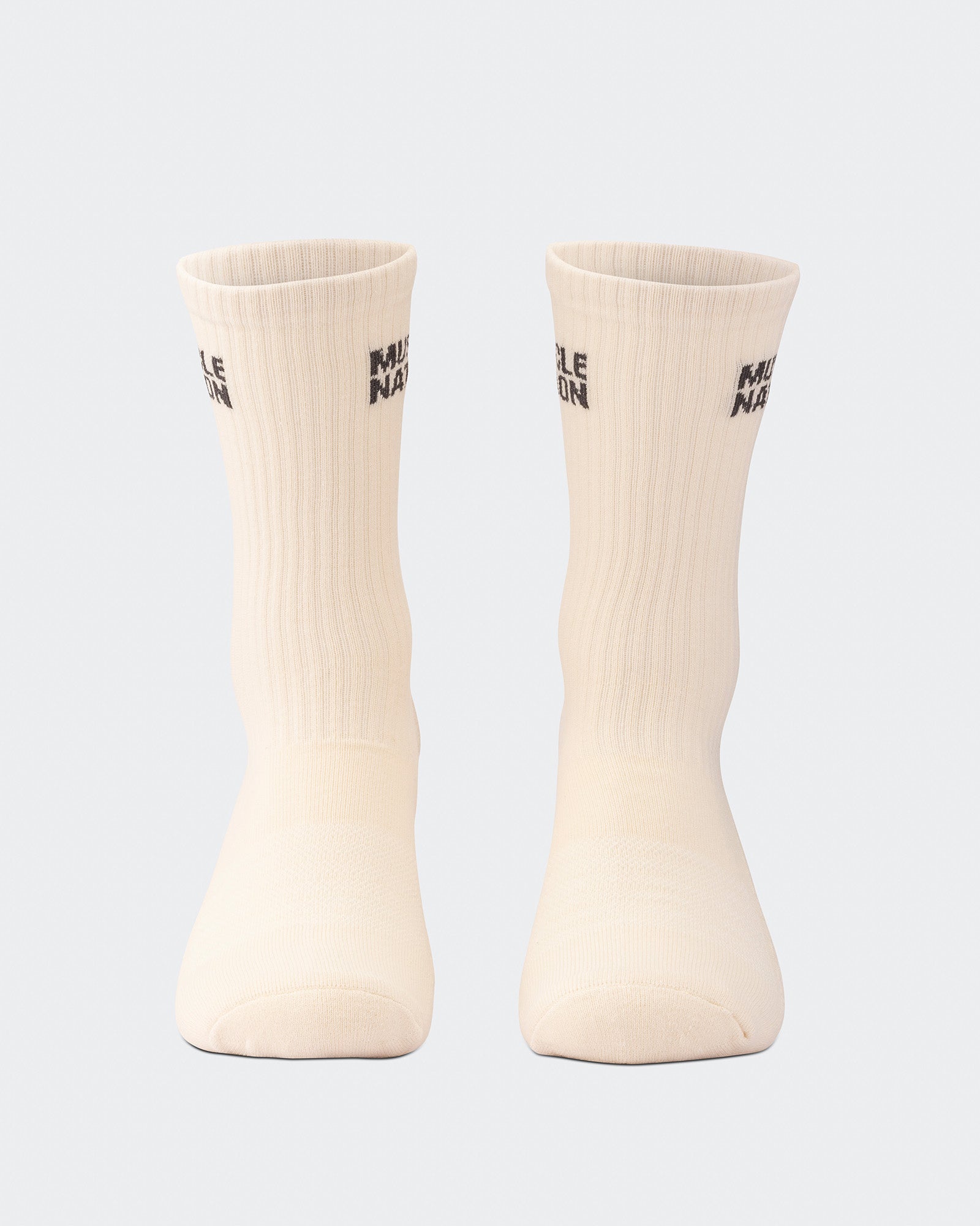 Mens Essential Crew Socks (3x Pack) - Cream / Eggshell / Evergreen-Socks-Cream / Eggshell / Evergreen-AC112336CRMEGGEGRN-ONE-MNAPPRL26514-8-Muscle Nation