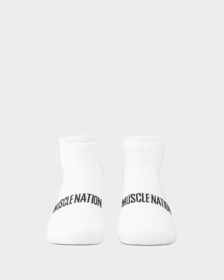Mens Ankle Socks (2X Pack) - White-Socks-ACC1125237WHT-MNAPPRL47953-4-Muscle Nation