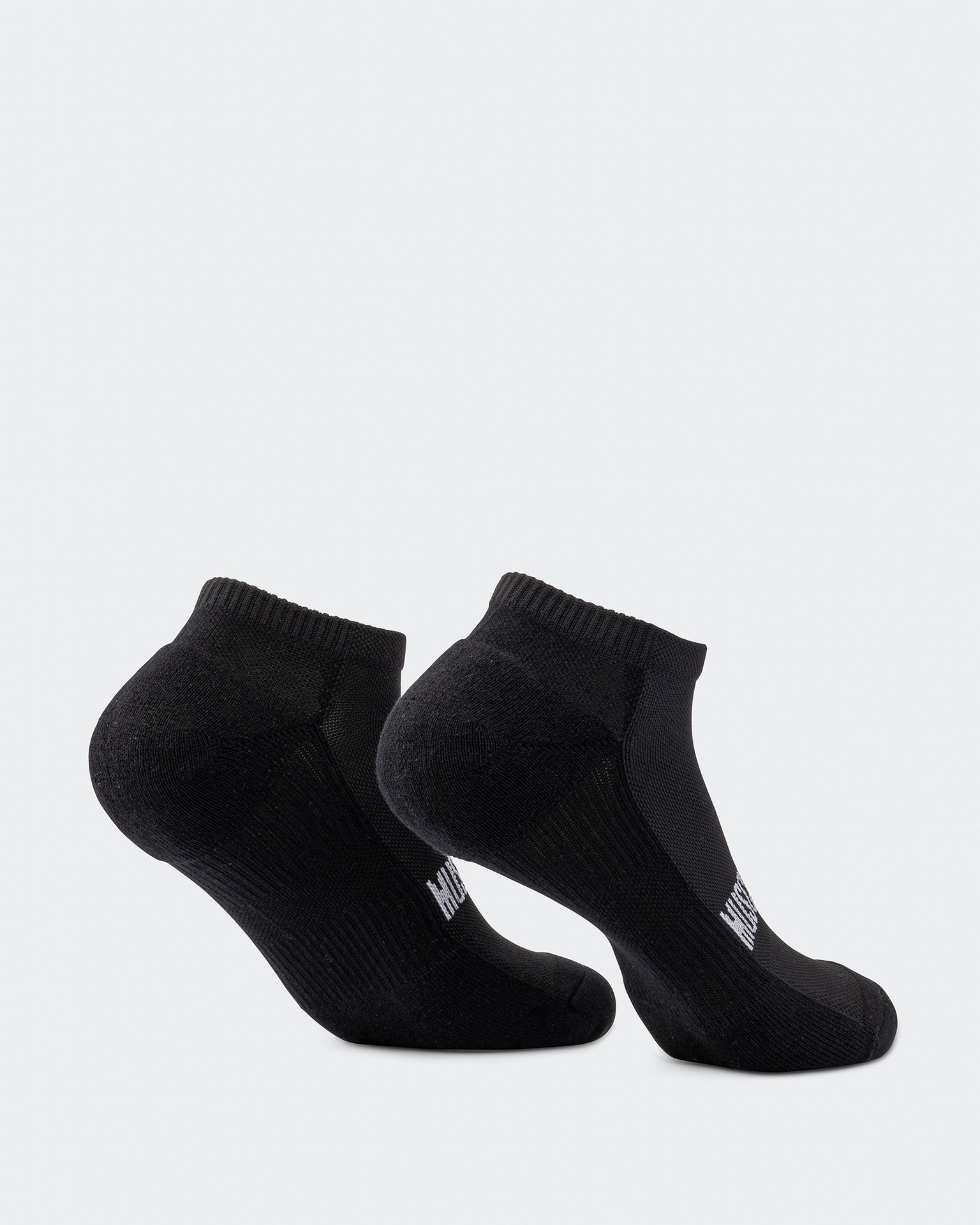 Mens Ankle Socks (2X Pack) - Black-Socks-ACC1125237BLK-MNAPPRL47954-4-Muscle Nation