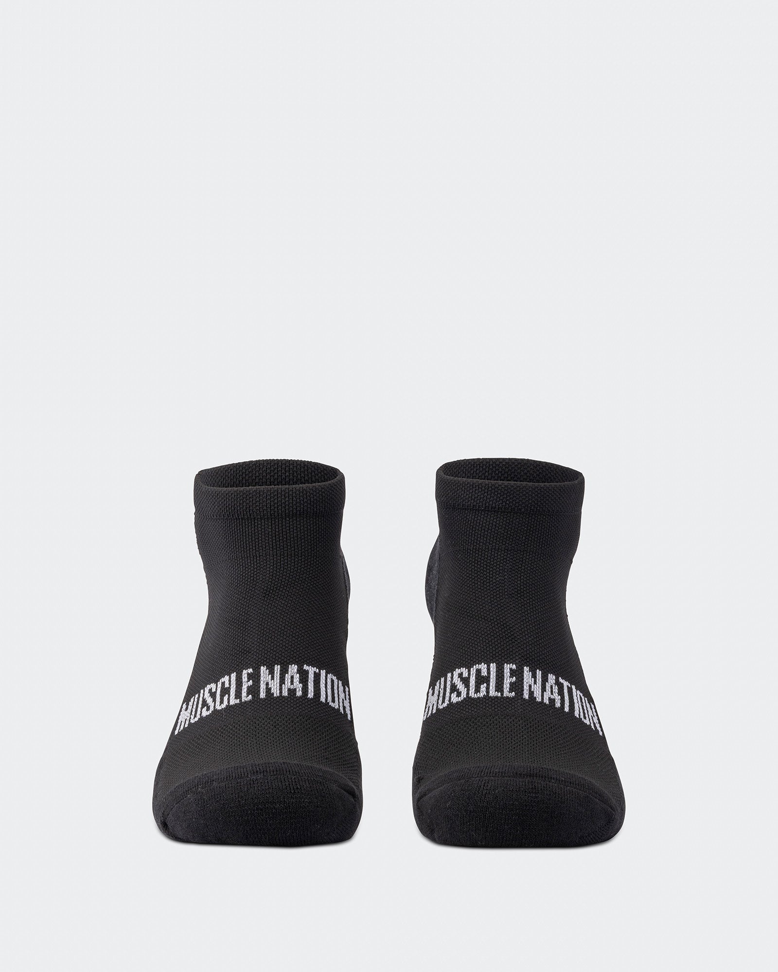 Mens Ankle Socks (2X Pack) - Black-Socks-ACC1125237BLK-MNAPPRL47954-3-Muscle Nation