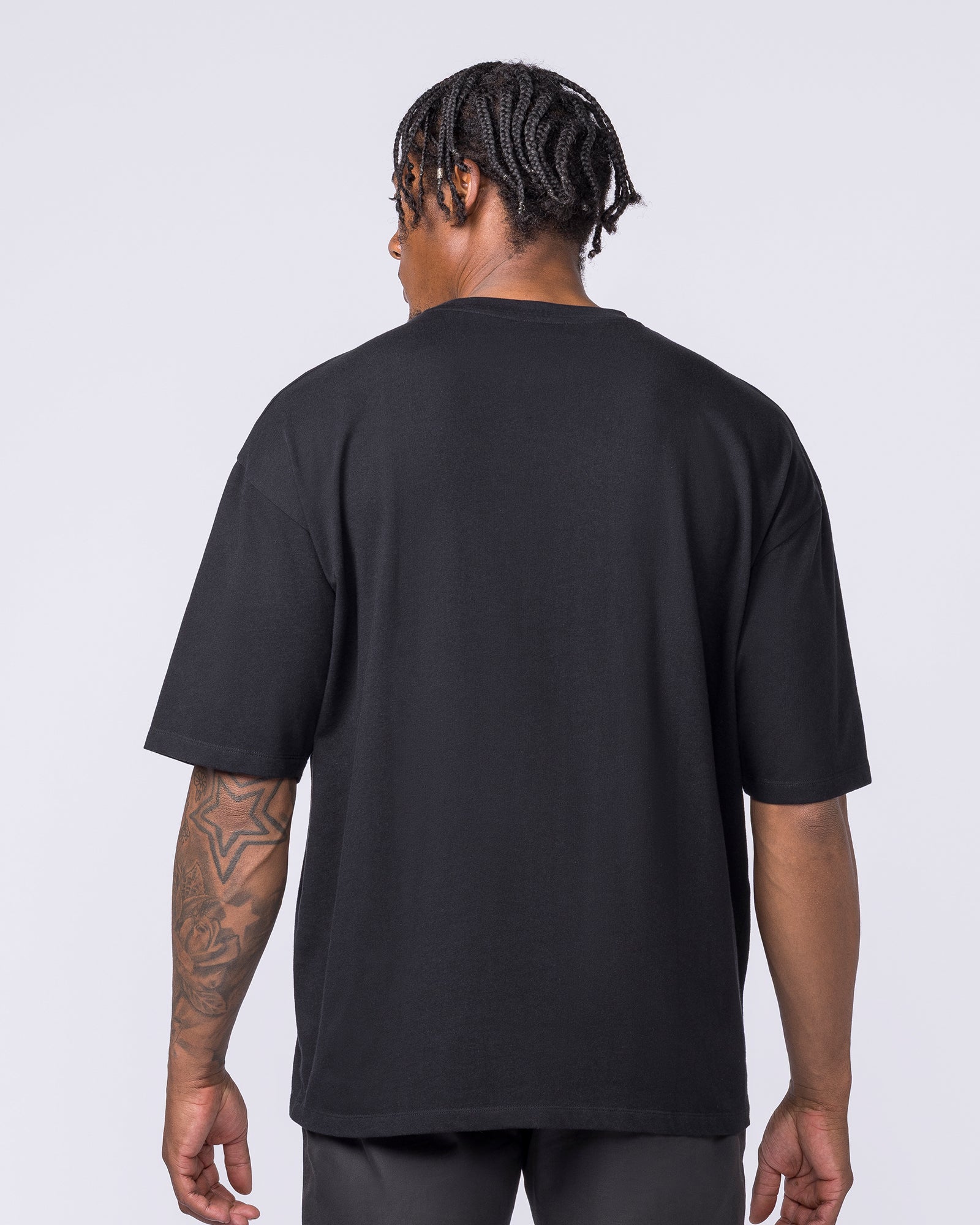 Spartan Oversized Tee - Black-T-Shirts-XXS-012626BLK-XXS-MNAPPRL48805-5-Muscle Nation