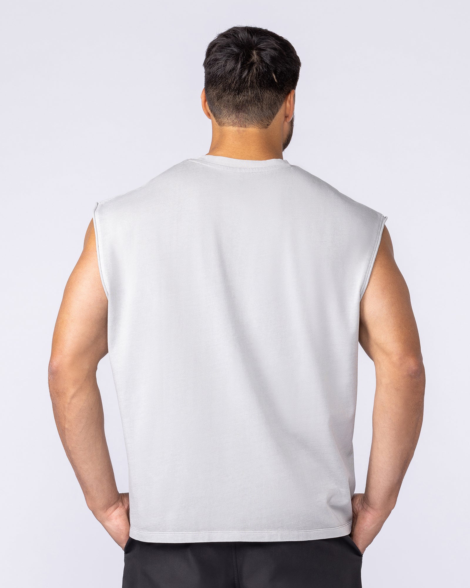 Spartan Vintage Boxy Muscle Tank - Washed Quiet Grey-Singlets & Tanks-S-1125139WQUTGRY-S-MNAPPRL47737-4-Muscle Nation