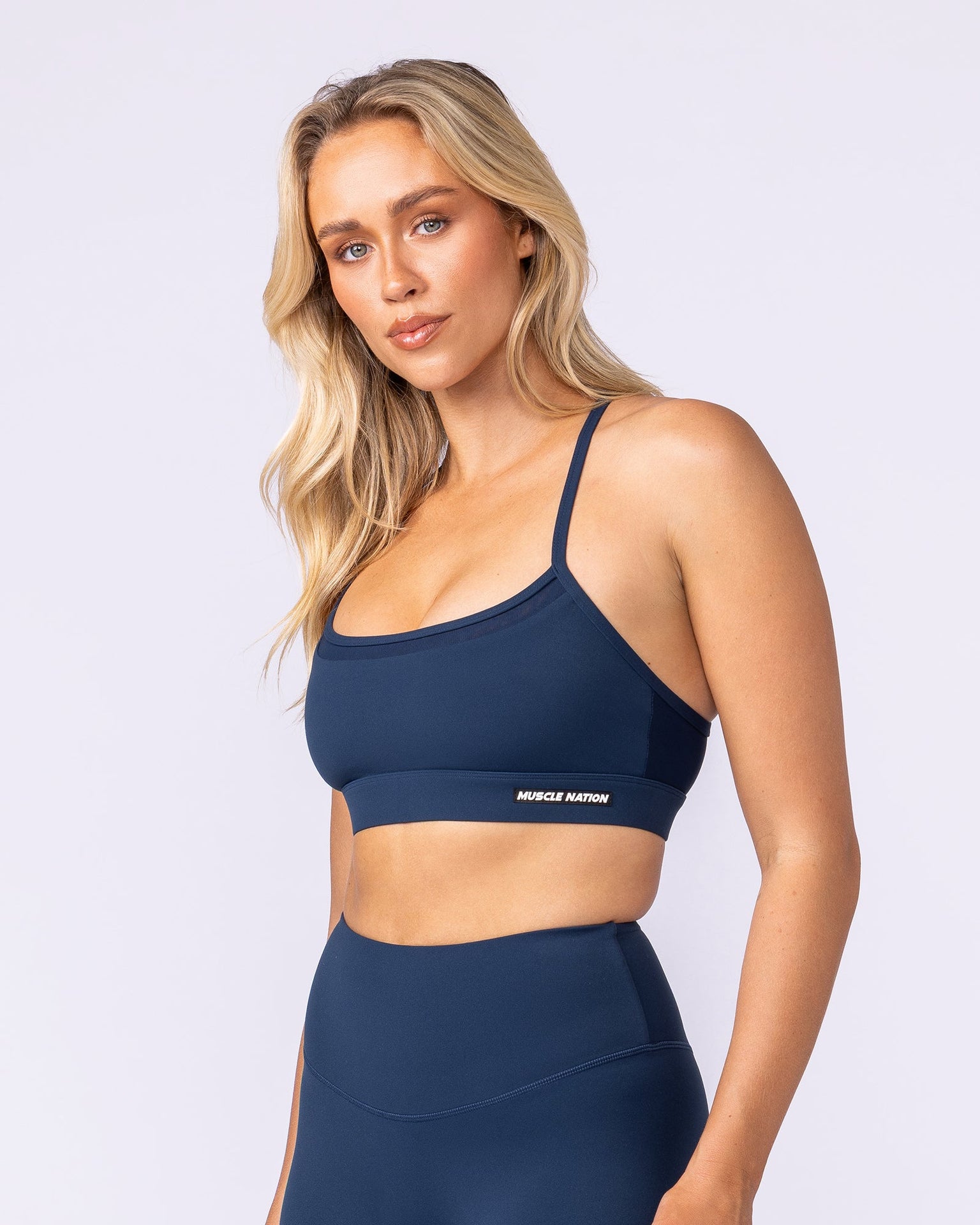 Stadium Bra - Navy-Sports Bras-XS-1125108NAVY-XS-MNAPPRL46585-3-Muscle Nation