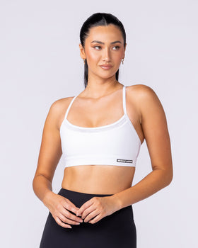 Stadium Bra - White-Sports Bras-XS-1125108WHT-XS-MNAPPRL46593-1-Muscle Nation