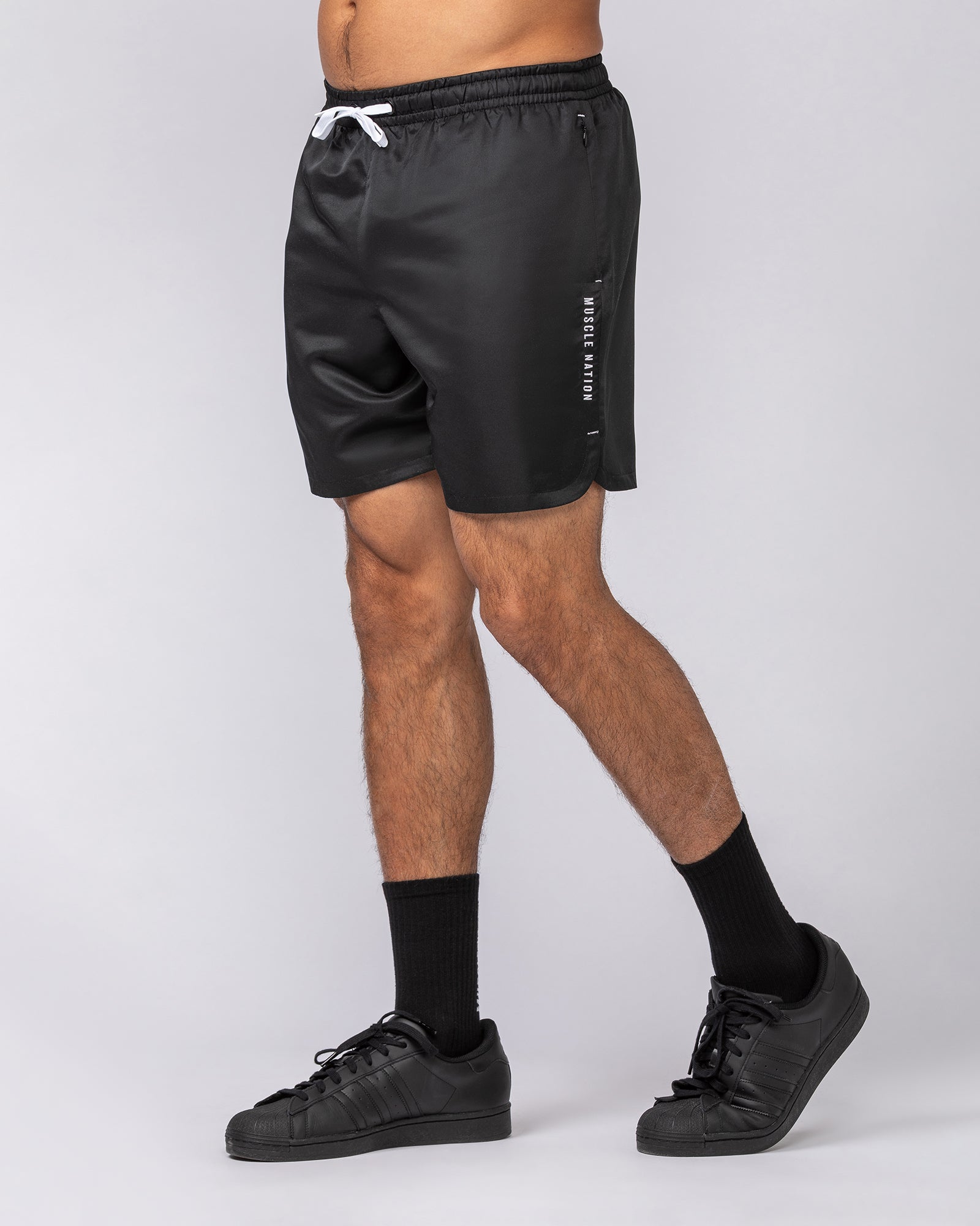 Standard Shorts Black - Muscle Nation men's gym shorts