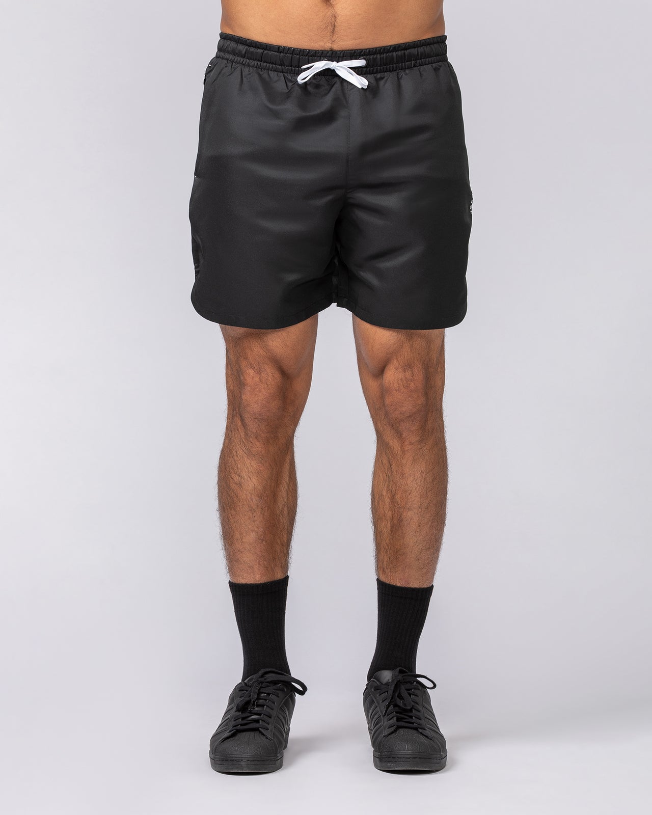 Standard Shorts Black - Muscle Nation men's gym shorts, view 2
