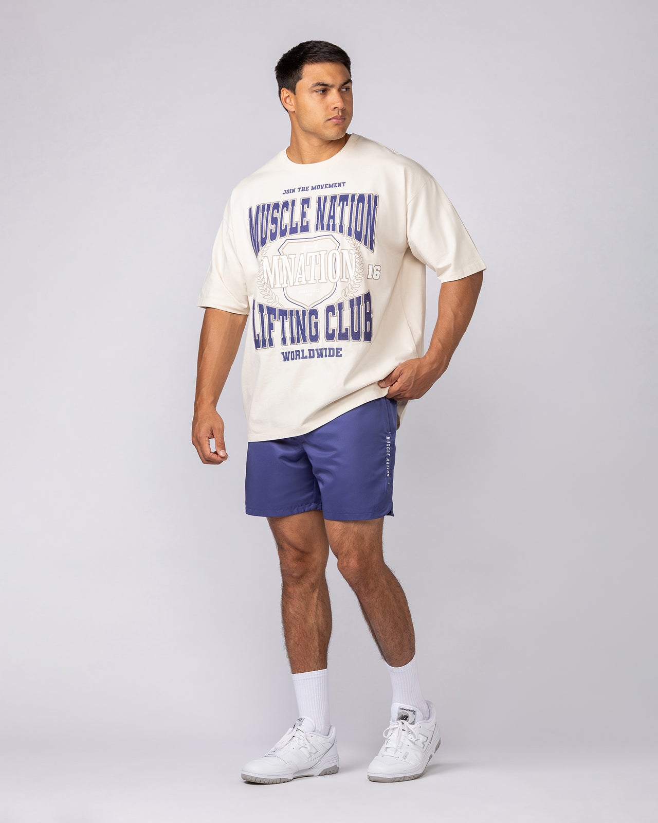 Standard Shorts Midnight - Muscle Nation men's gym shorts, view 6