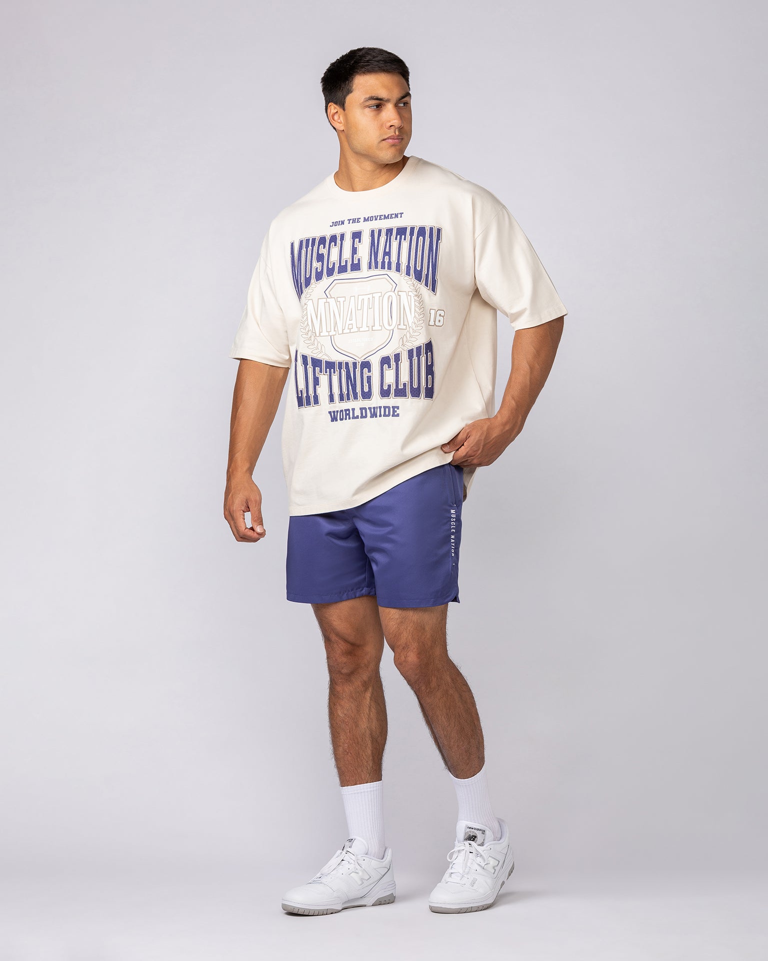 Standard Shorts Midnight - Muscle Nation men's gym shorts, view 6