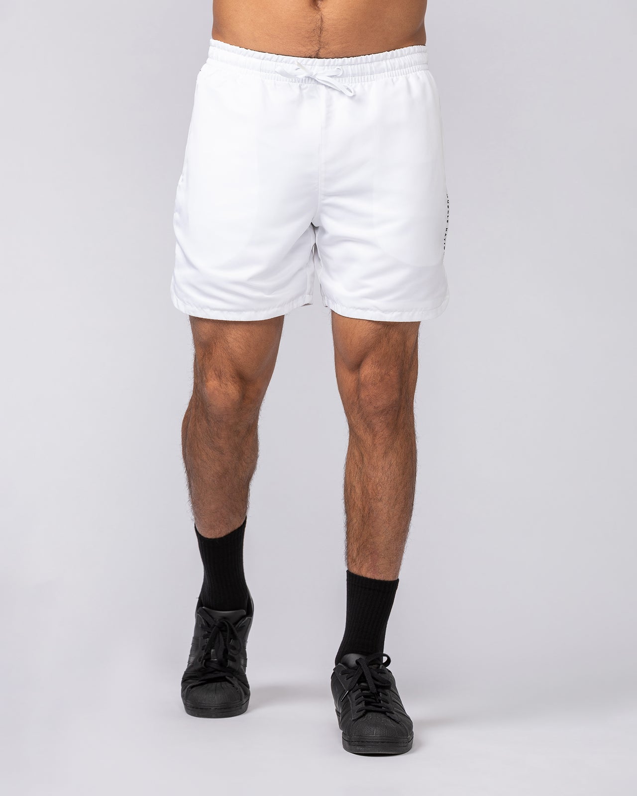 Standard Shorts White - Muscle Nation men's gym shorts, view 3