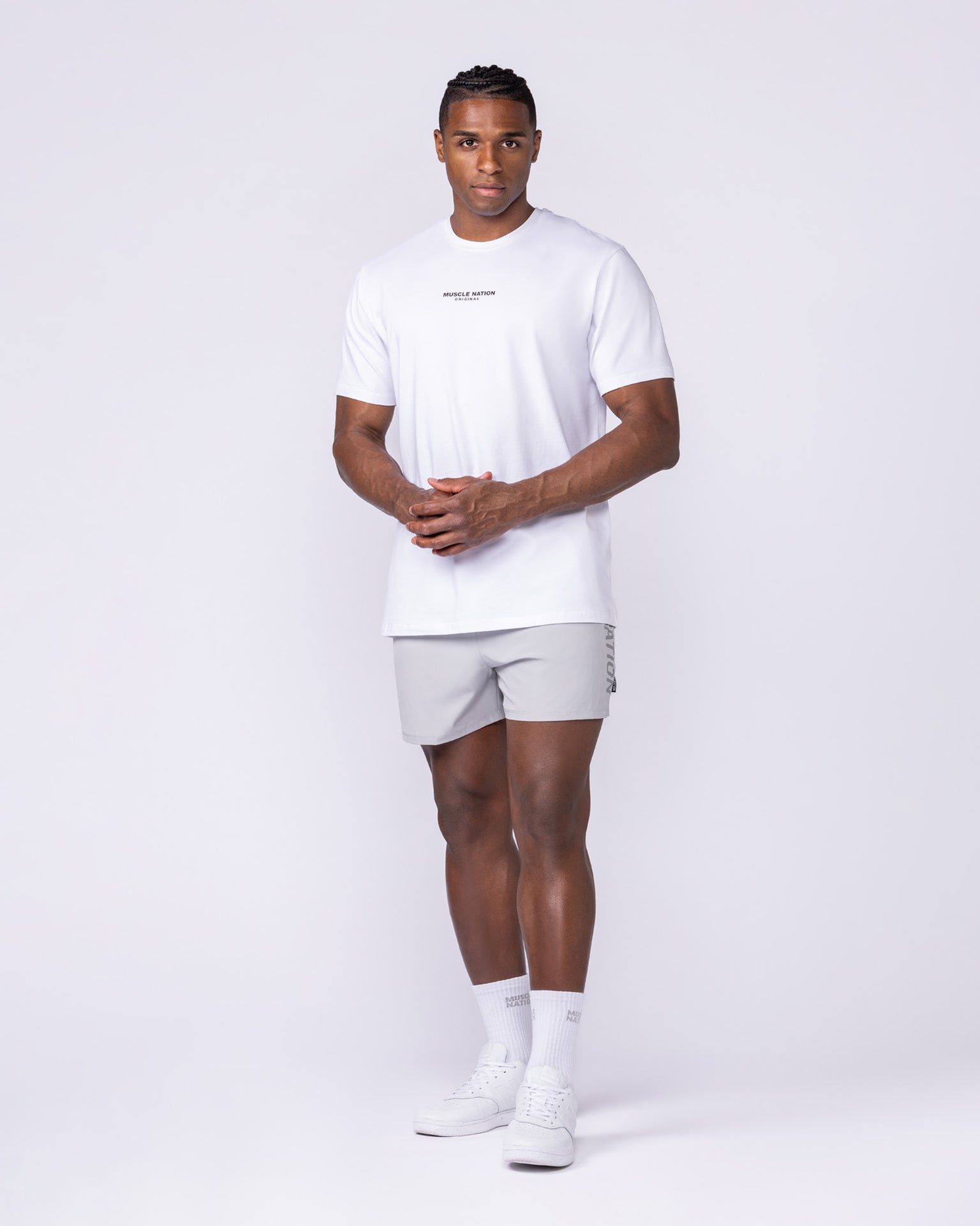 Staple Condition Tee - White-T-Shirts-S-112561WHT-S-MNAPPRL44651-6-Muscle Nation