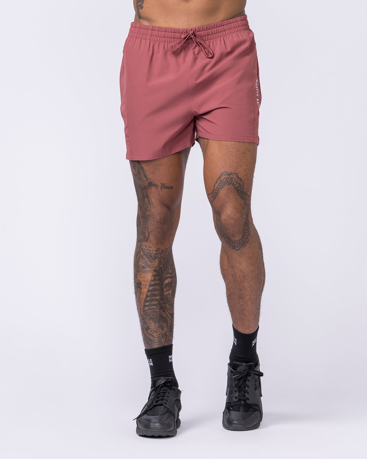 Streamline Training 3" Shorts Rust - Muscle Nation men's gym shorts, view 4