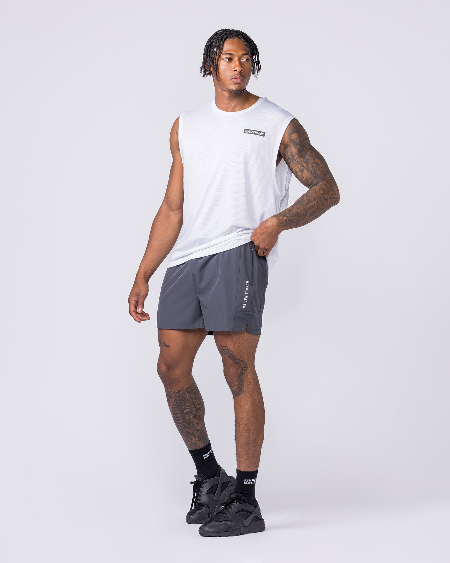 Streamline Training 3" Shorts - Thunder-Shorts-S-072310THNDR-S-MNAPPRL25492-6-Muscle Nation