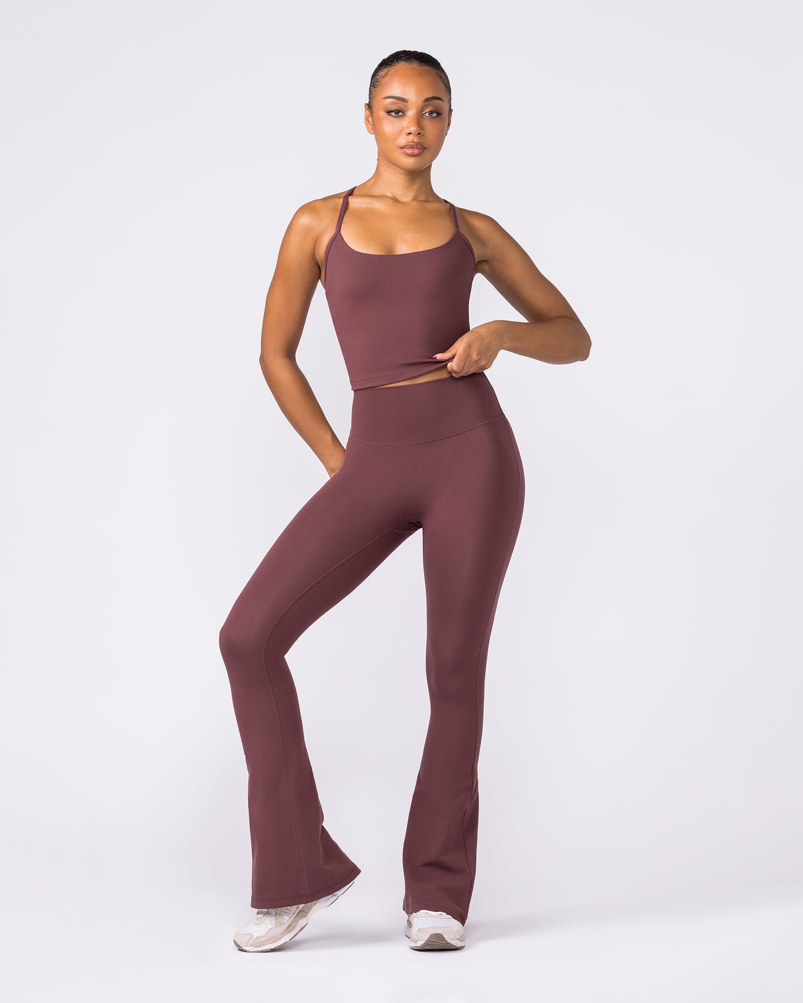 Stride Bra Tank - Rocky Road-Singlets & Tanks-XXS-042613RKRD-XXS-MNAPPRL50162-6-Muscle Nation