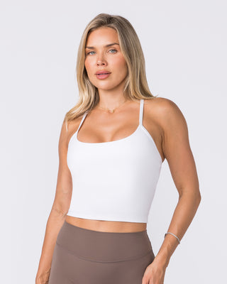 Stride Bra Tank - White-Singlets & Tanks-XXS-042613WHT-XXS-MNAPPRL50153-1-Muscle Nation