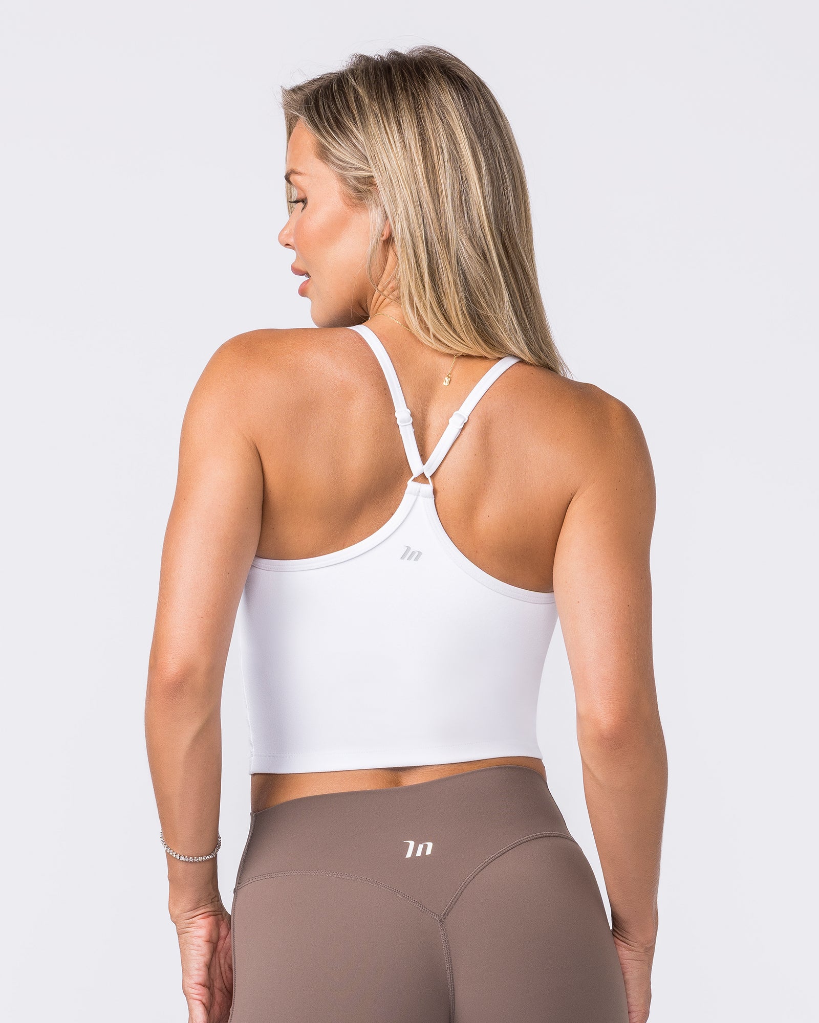 Stride Bra Tank - White-Singlets & Tanks-XXS-042613WHT-XXS-MNAPPRL50153-4-Muscle Nation