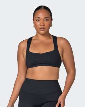 Pulse Bralette - Black-Bralettes-XS-052302BLK-XS-MNAPPRL24428-1-Muscle Nation