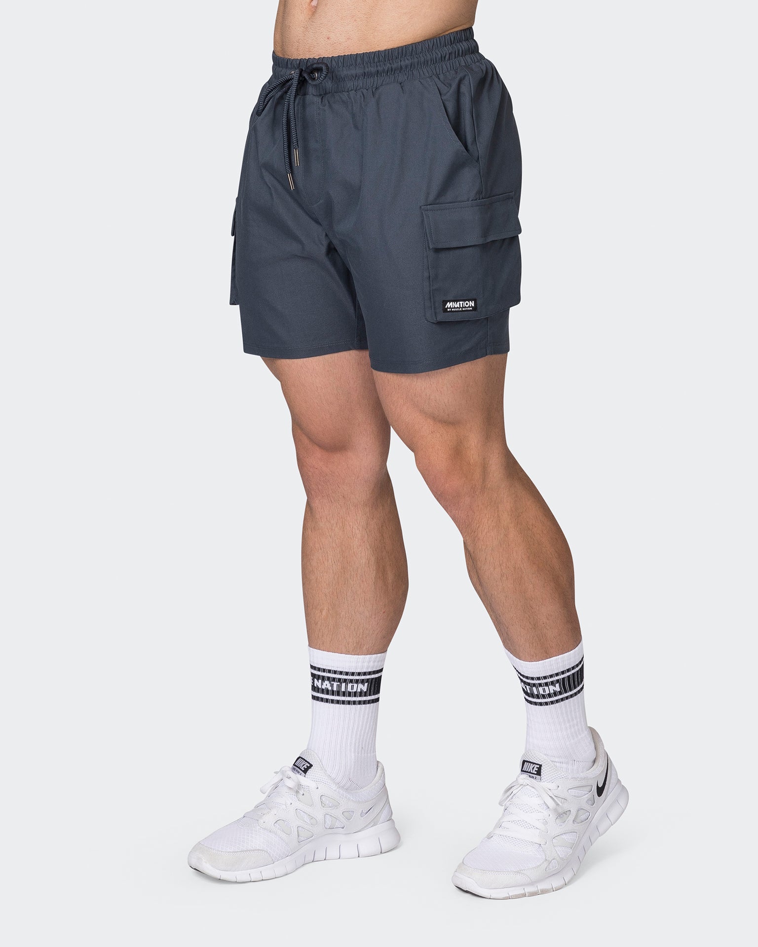 Daily Cargo 5" Shorts - Thunder-Shorts-S-042346THNDR-S-MNAPPRL24168-3-Muscle Nation