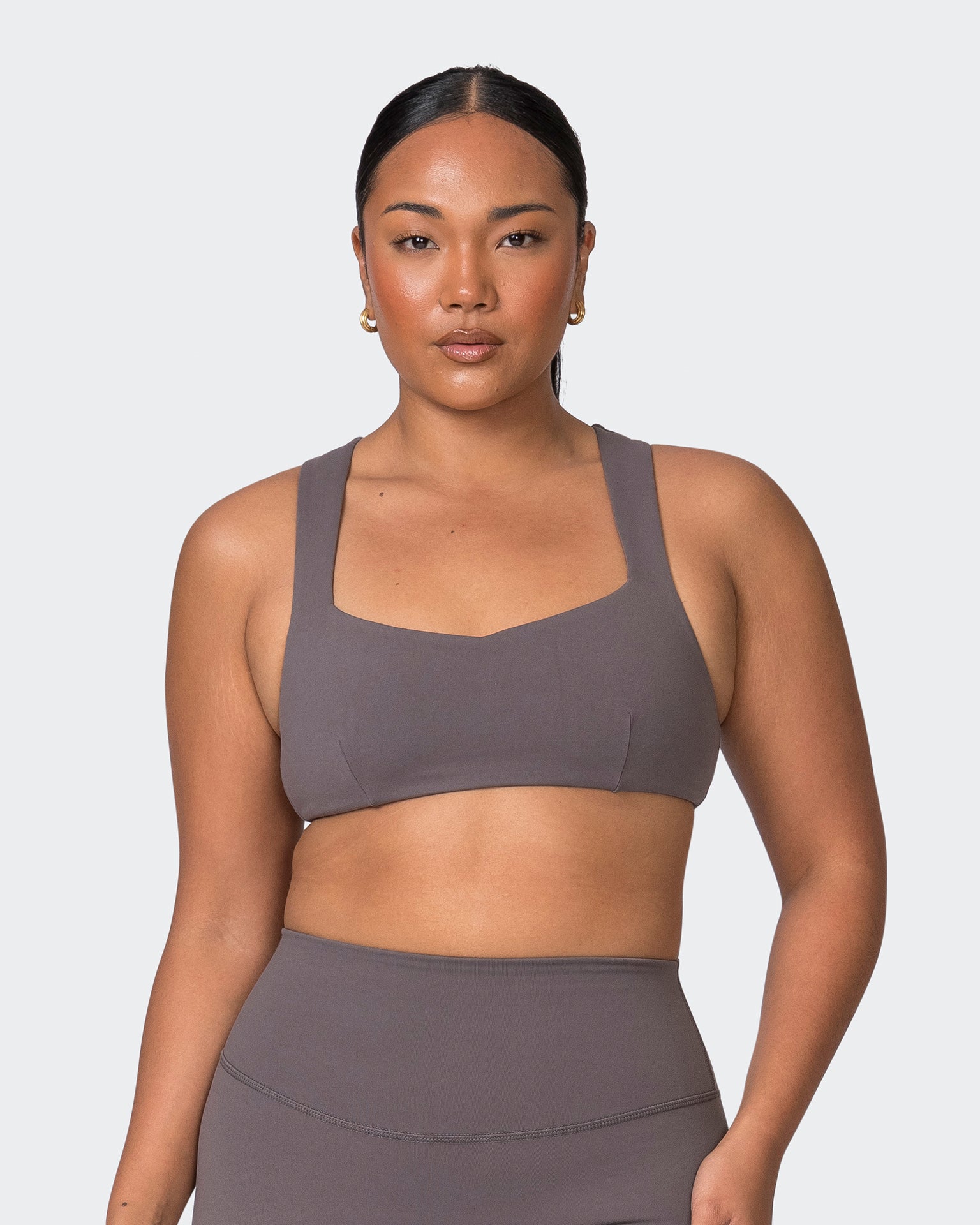 Pulse Bralette - Peppercorn-Bralettes-XS-052302PPCRN-XS-MNAPPRL24444-1-Muscle Nation